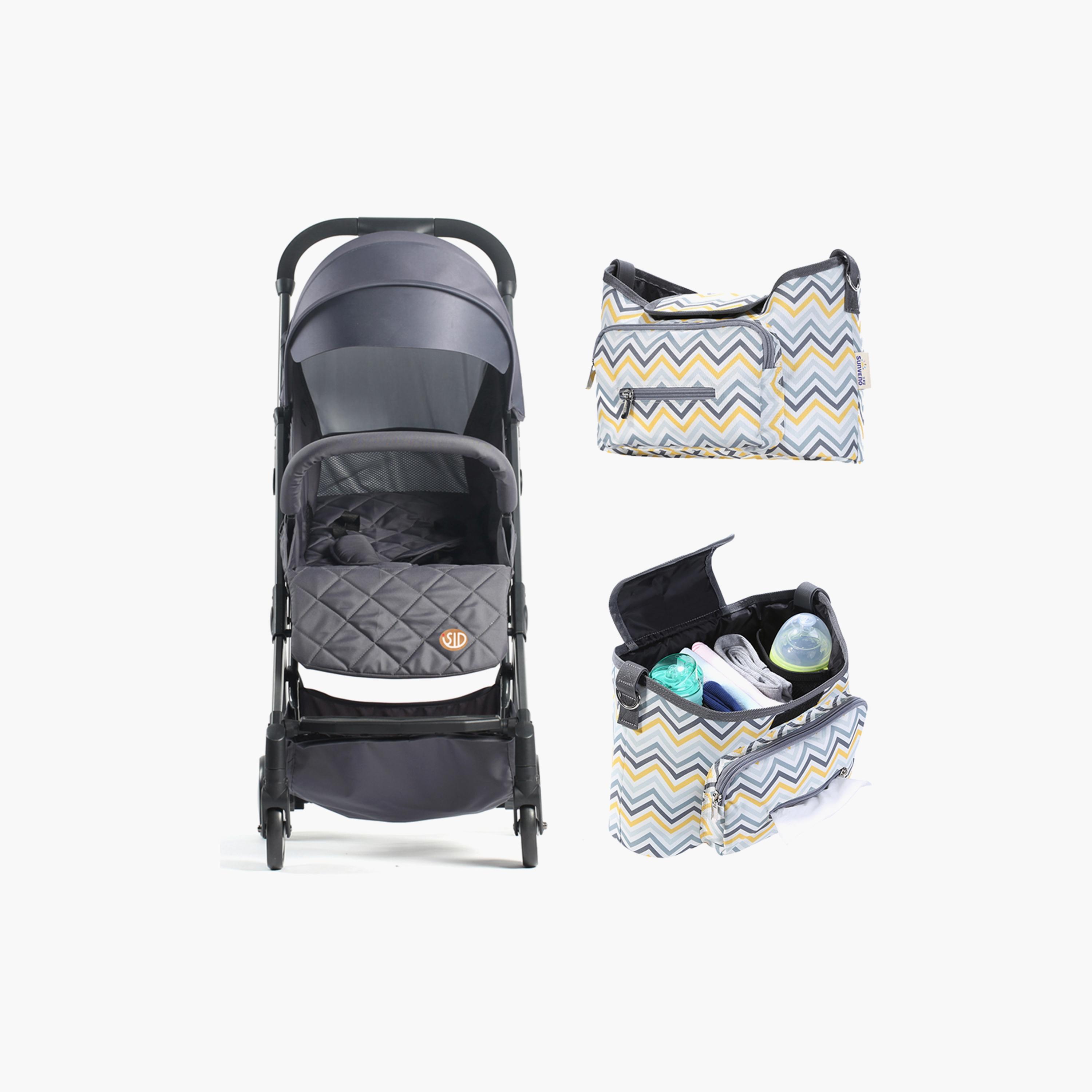Teknum Travel Lite Stroller with Sunveno Diaper Bag and Hooks-baby-gear-strollersandprams-strollers-image-3