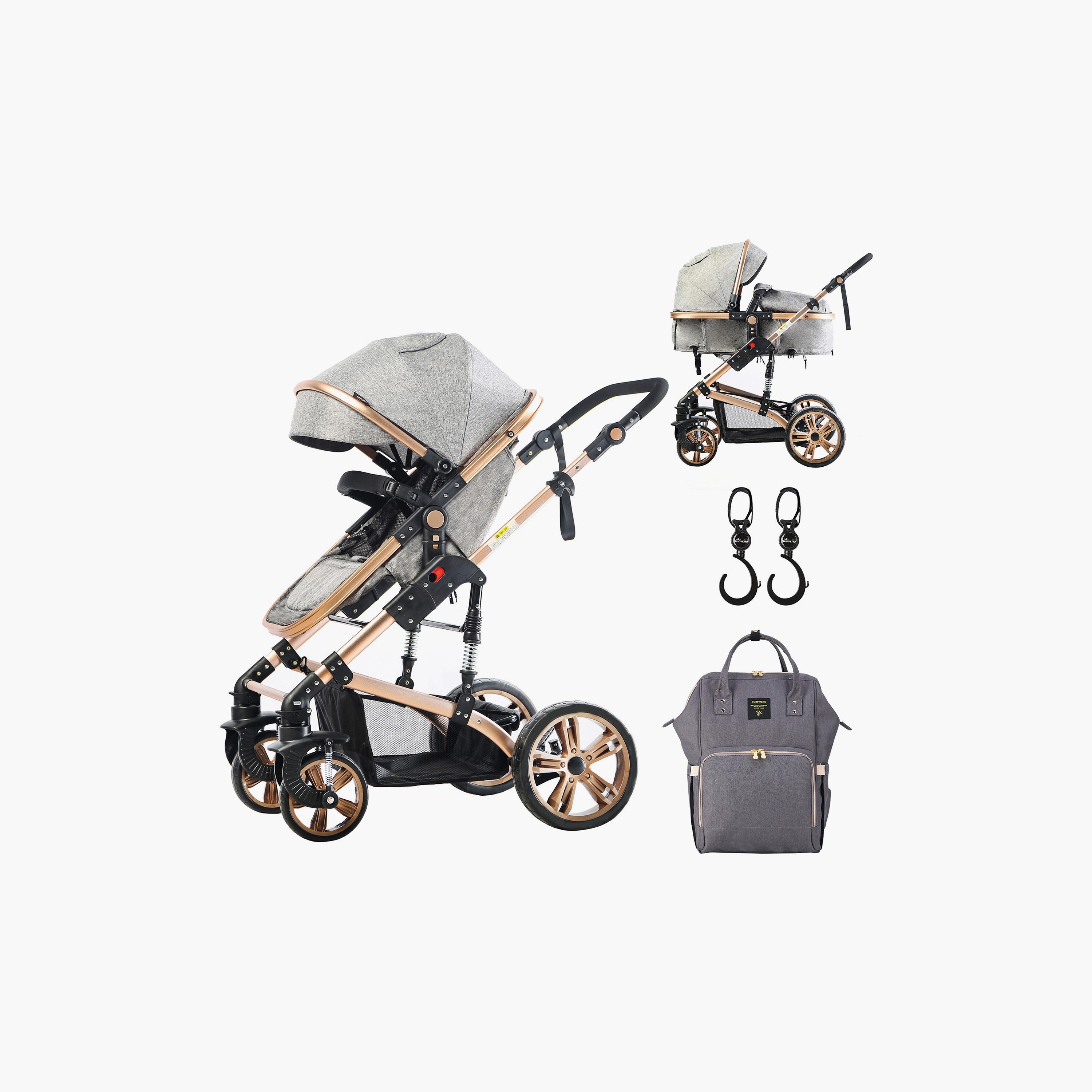 Teknum 3-in-1 Stroller with Sunveno Diaper Bag and Hooks-baby-gear-strollersandprams-strollers-image-2