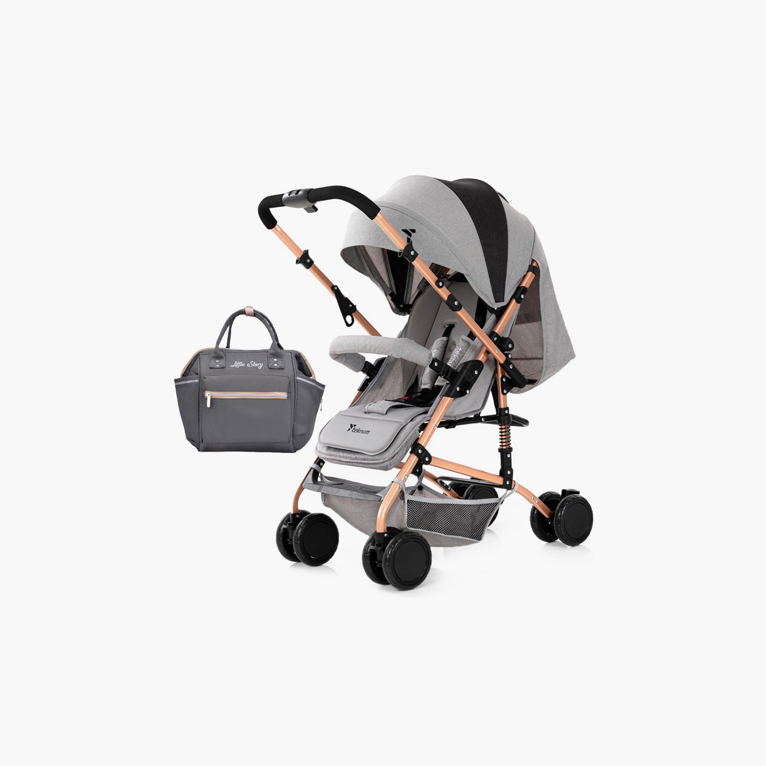 Teknum Reversible Trip Stroller with Diaper Bag-baby-gear-strollersandprams-strollers-image-1