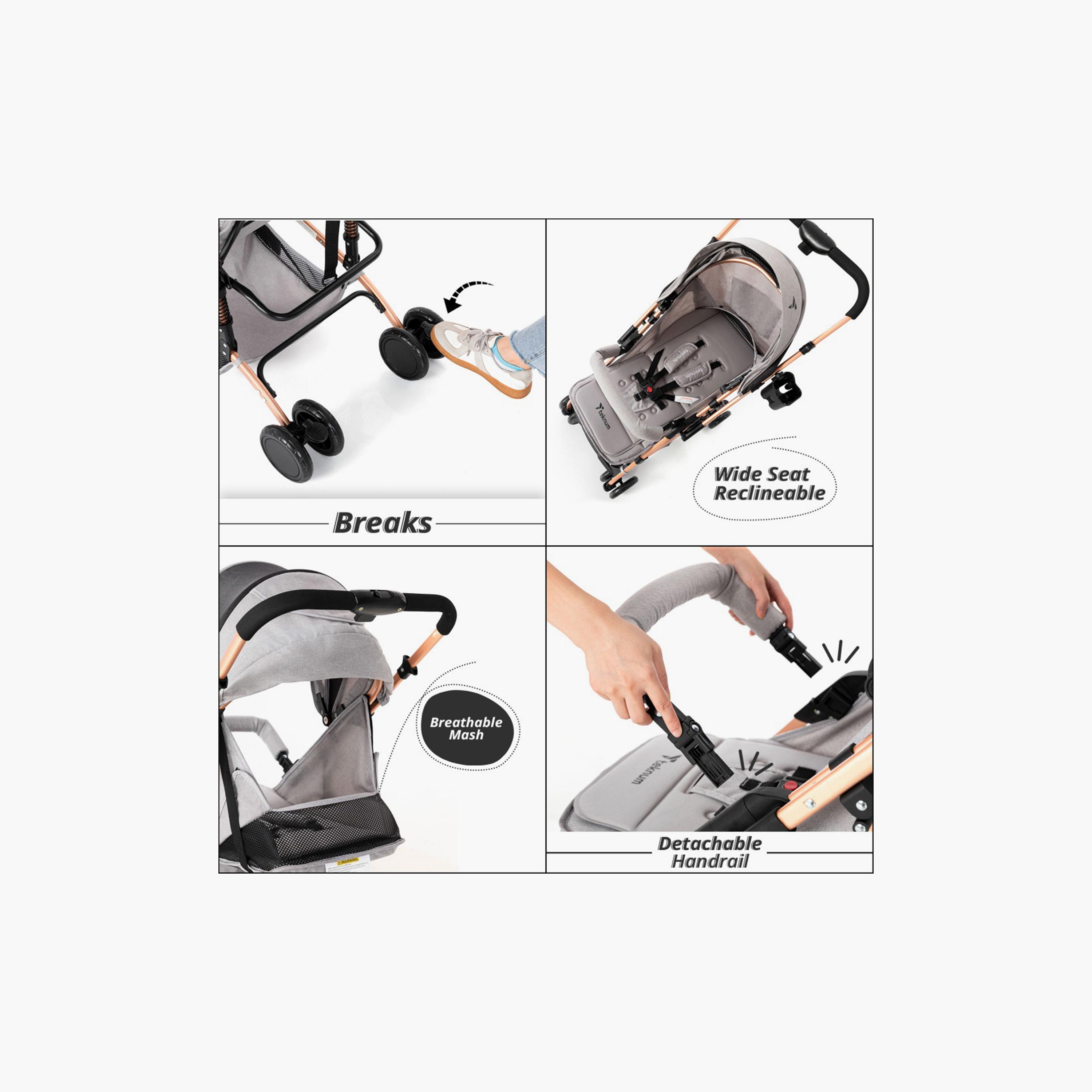 Teknum Reversible Trip Stroller with Diaper Bag-baby-gear-strollersandprams-strollers-image-2
