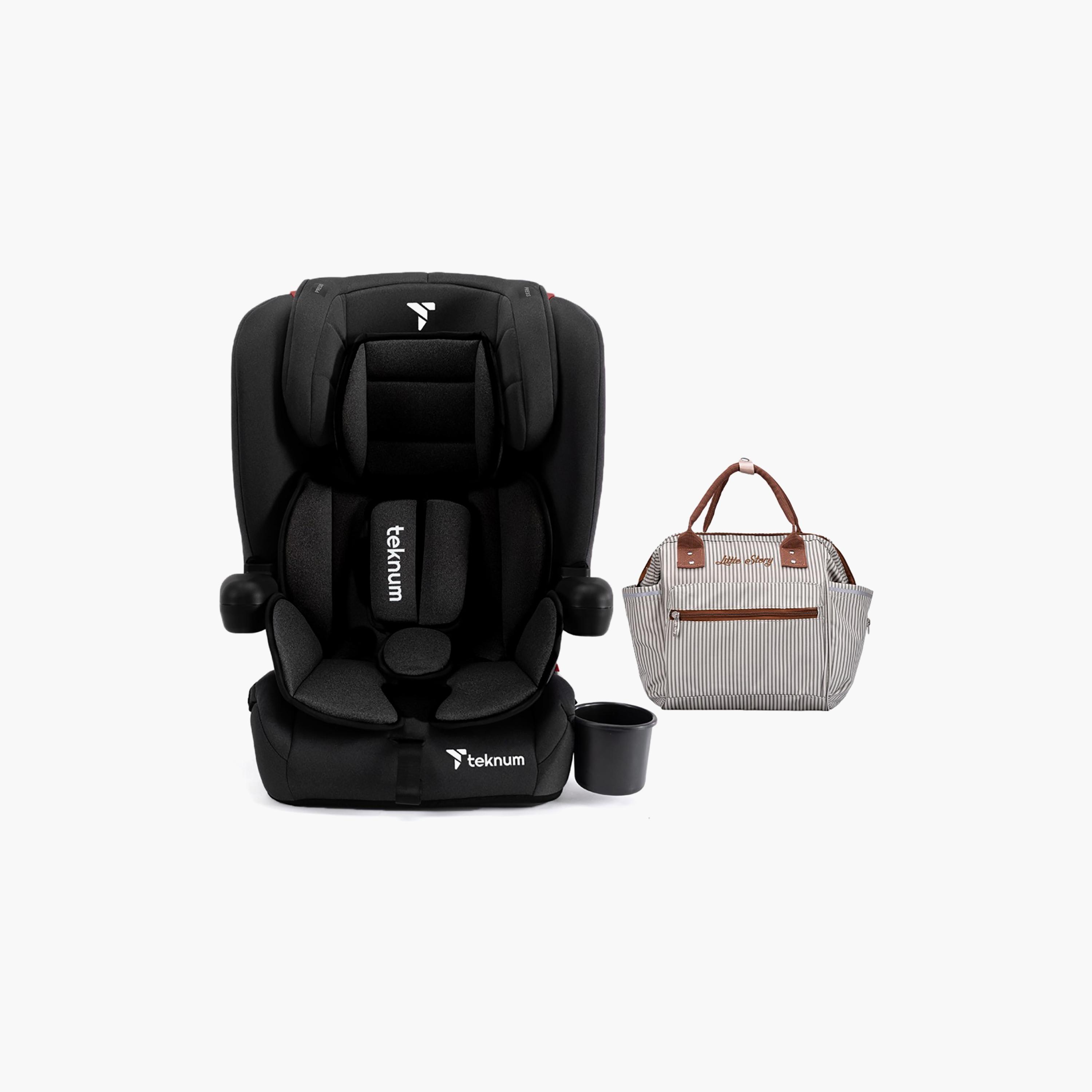 مقعد سيارة قابل للطي باك آند جو مع شنطة حفاضات من تيكنوم-baby-gear-carseats-image-1