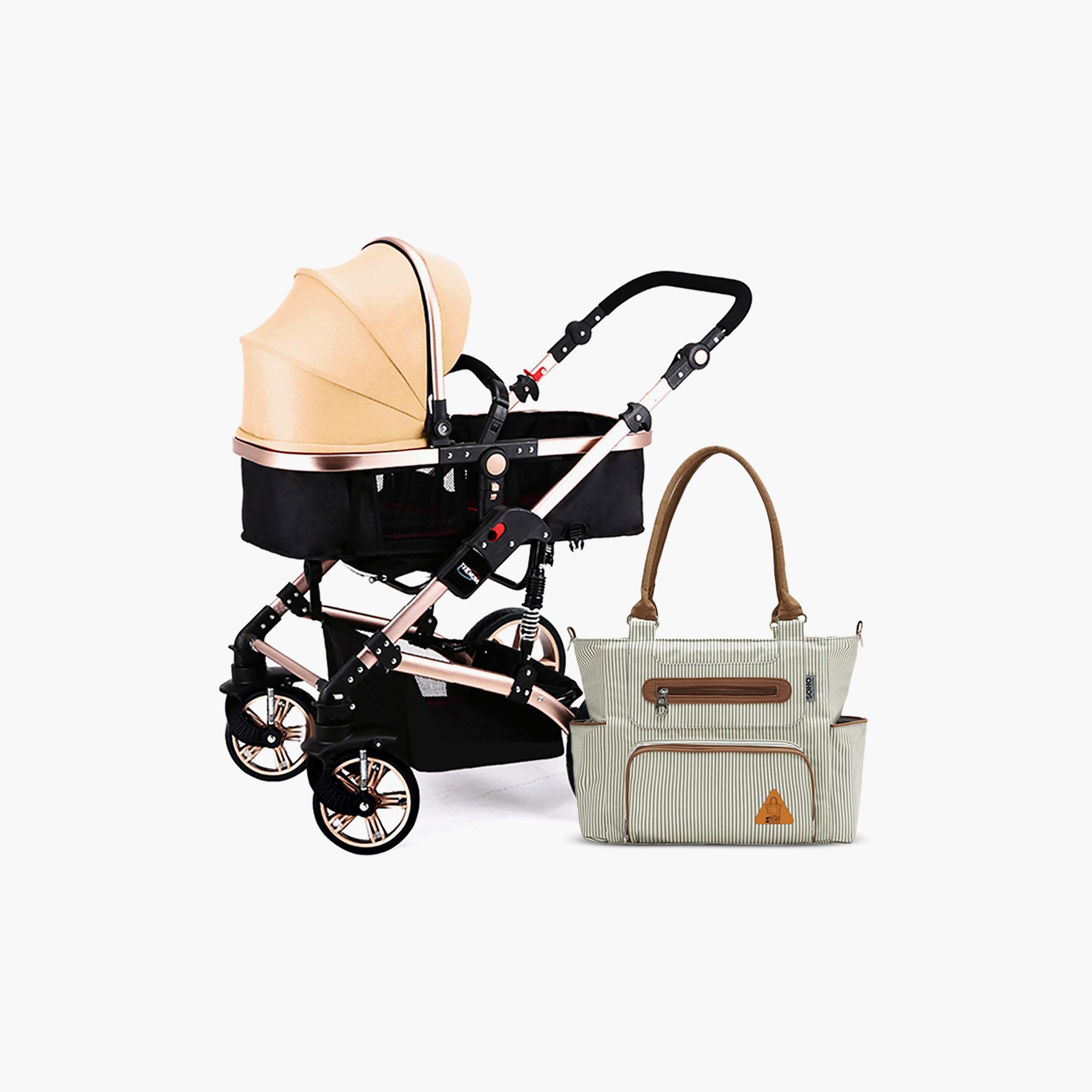Teknum 3-in-1 Pram Stroller and Diaper Bag-baby-gear-strollersandprams-strollers-image-2