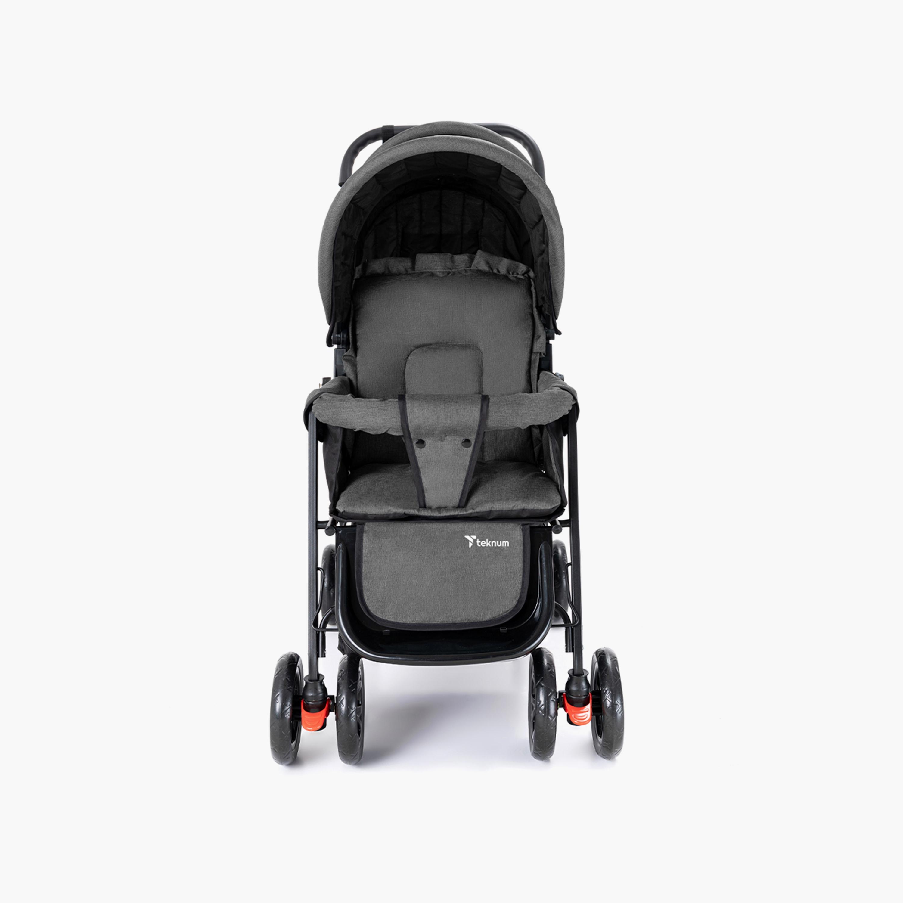 Teknum Double Stroller with Diaper Bag and Hooks-baby-gear-strollersandprams-strollers-image-4