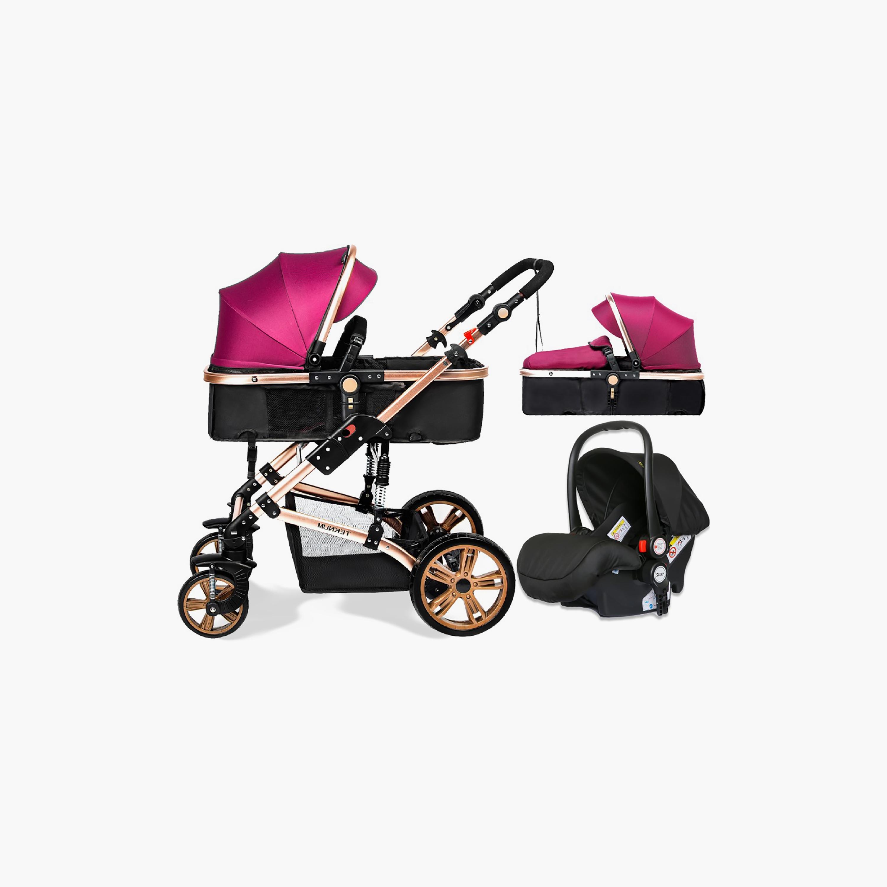 Teknum 3-in-1 Pram Stroller and Infant Car Seat-baby-gear-strollersandprams-travelsystems-image-2