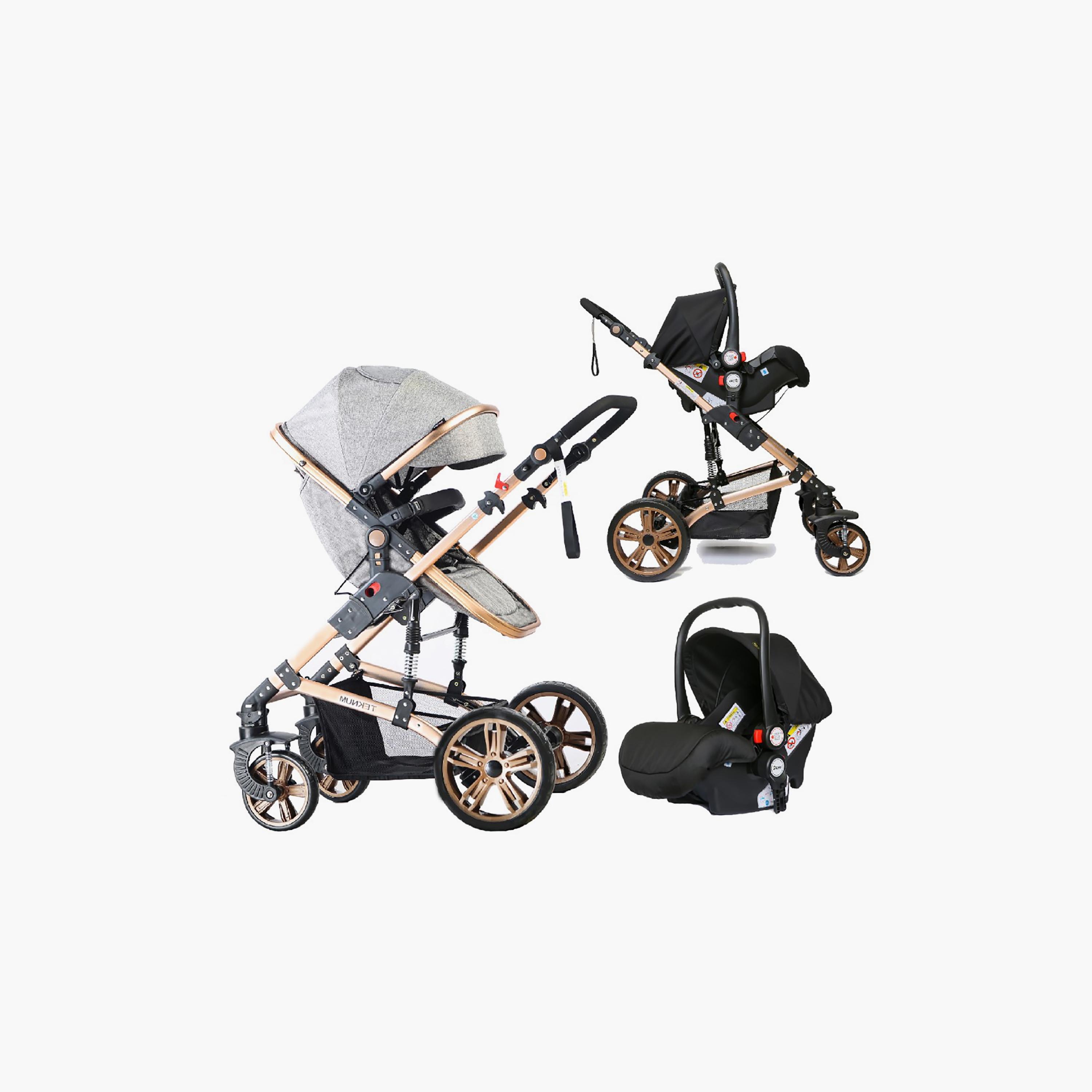 مجموعة عربة أطفال برام 3 في 1 ومقعد سيارة للرضع من تيكنوم-baby-gear-strollersandprams-travelsystems-image-4