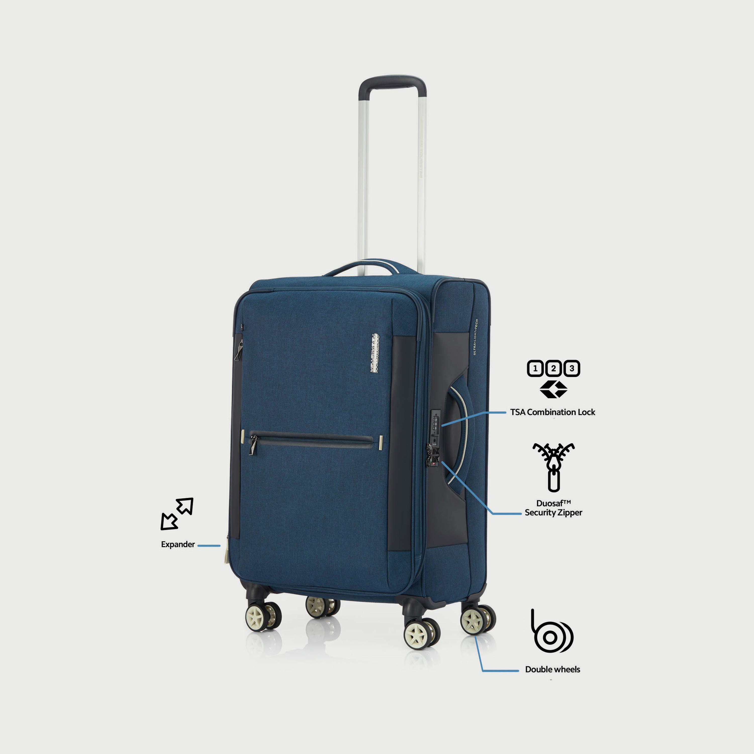 American Tourister 55 CM Cabin Solid Hardcase Trolley Bag with TSA Lock | 251-2501-004859-travel-luggagesandbags-luggage-image-6