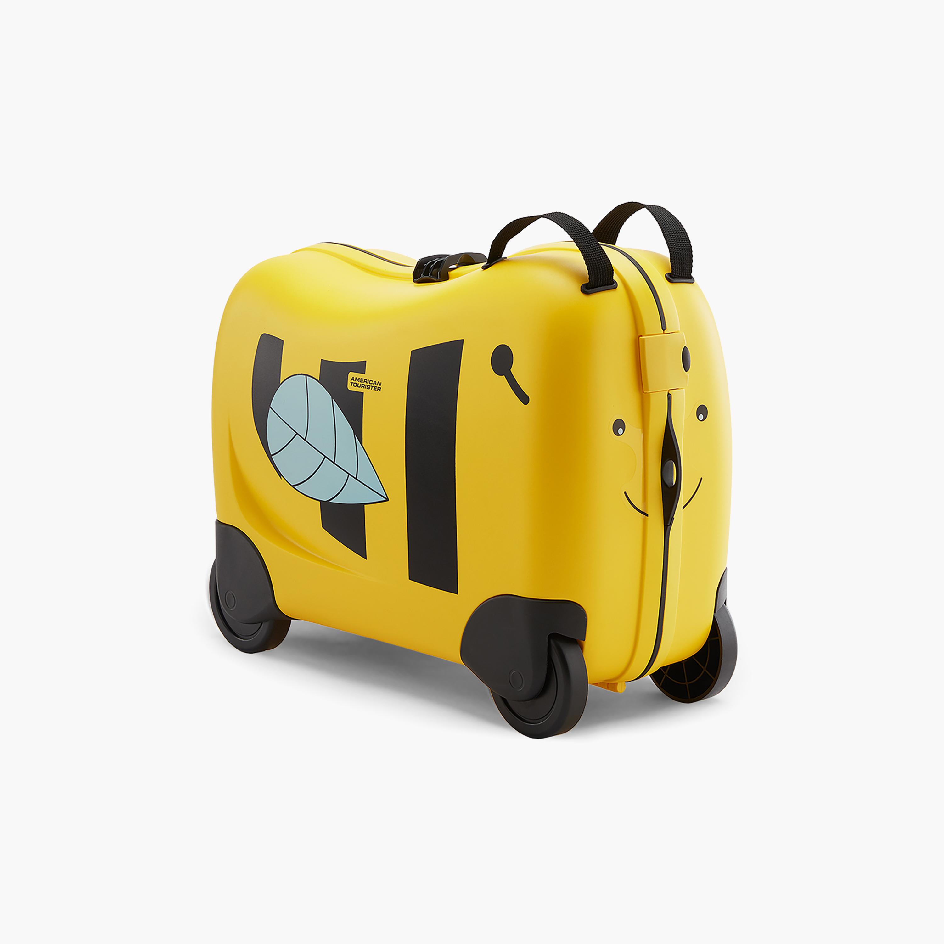 American Tourister 35 CM Yellow Bee Skittle Kids Luggage with Wheels | FH006011-travel-kidstrolleyandbags-image-1