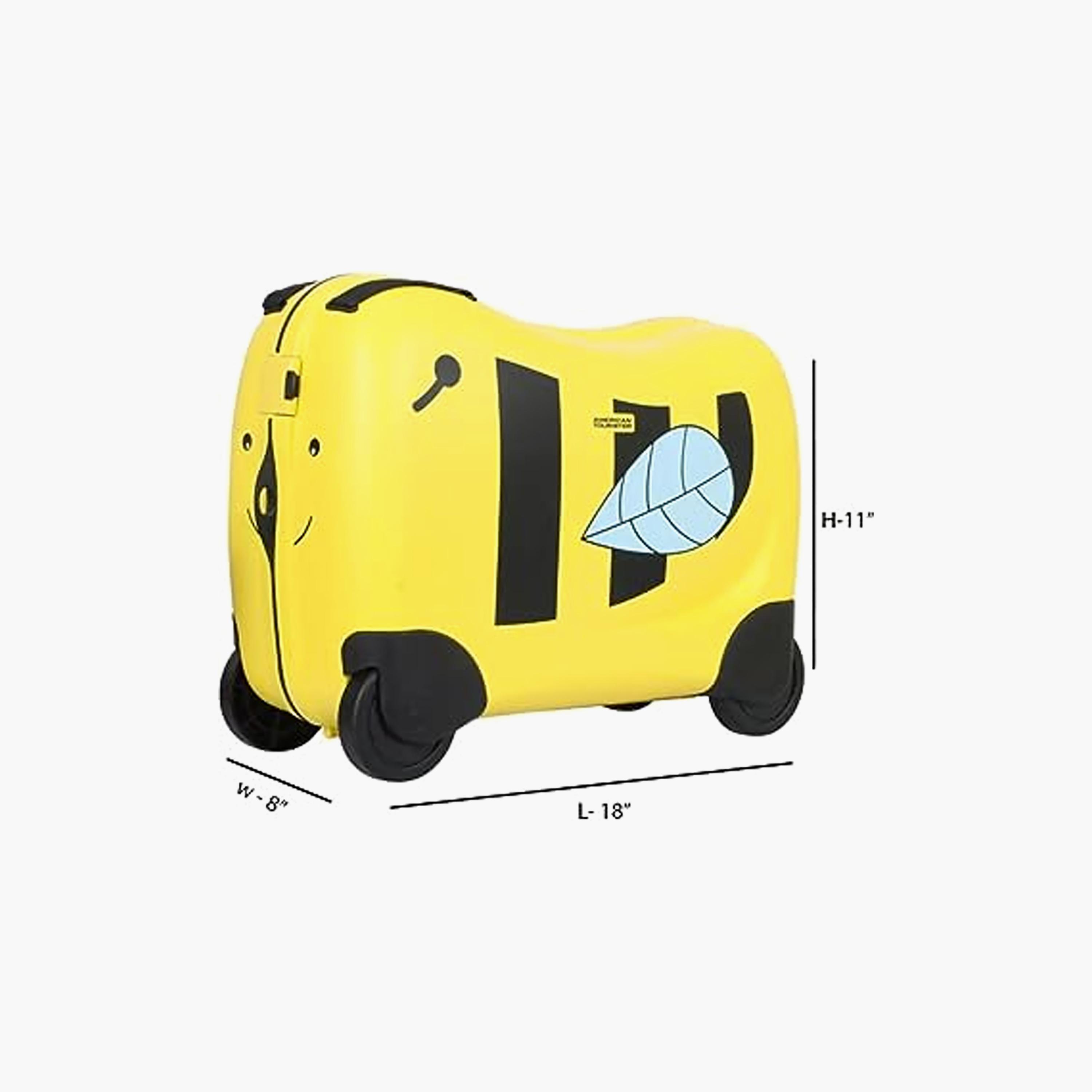 American Tourister 35 CM Yellow Bee Skittle Kids Luggage with Wheels | FH006011-travel-kidstrolleyandbags-image-4