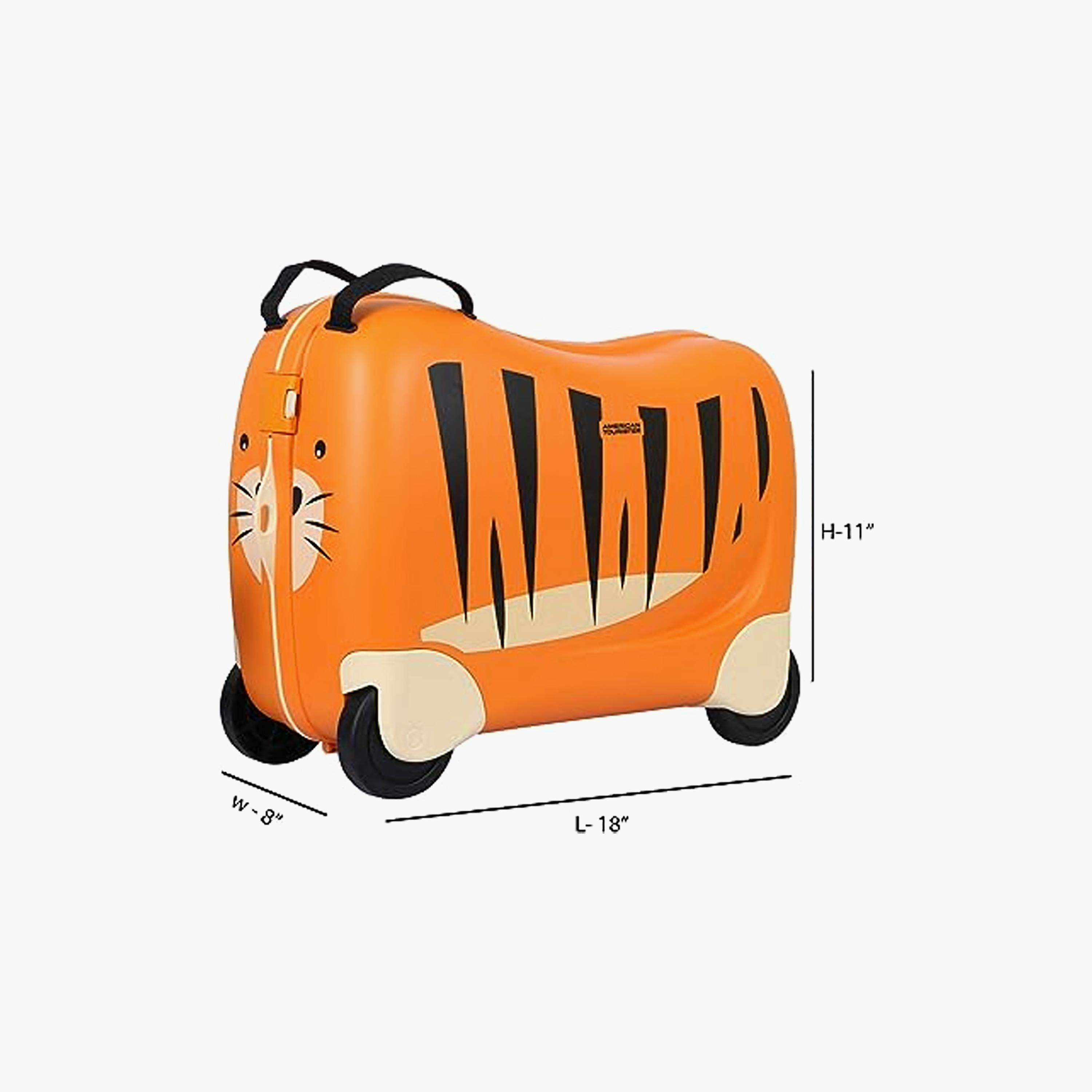 American Tourister 50 CM Orange Tiger Skittle Kids Luggage with Wheels | FH096011-travel-kidstrolleyandbags-image-4