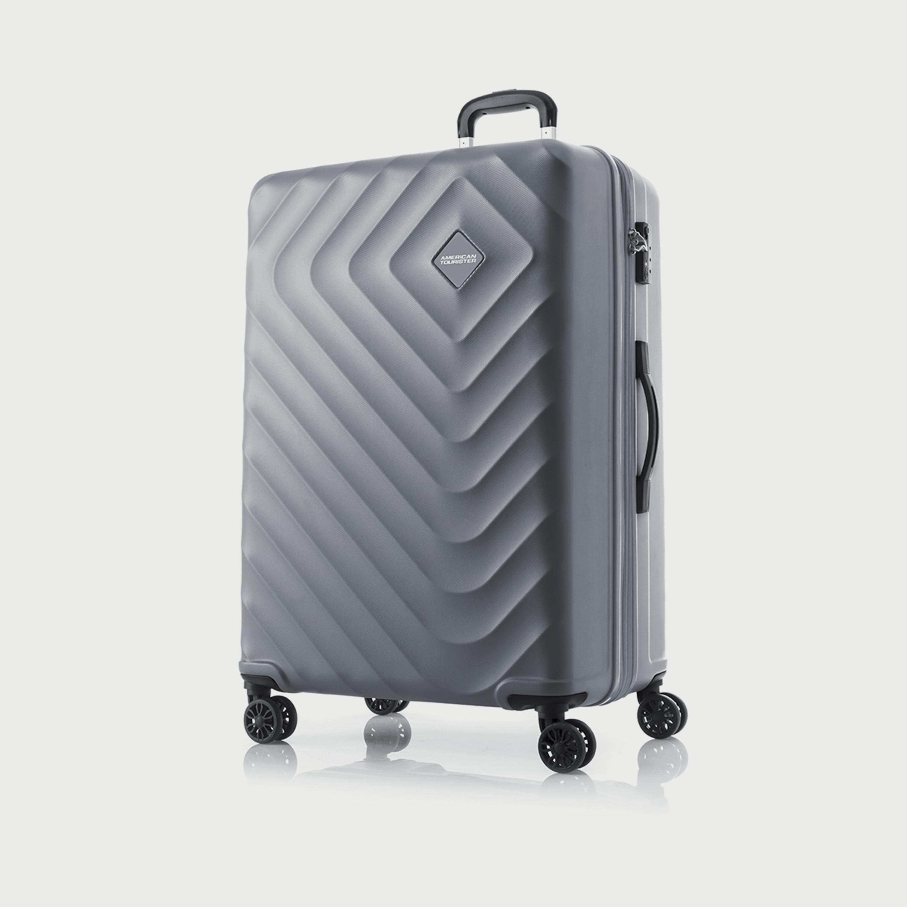 American Tourister 80 CM  Large Check-In Senna 4-Wheel Hard Trolley Spinner Silver Grey | 251-2501-004906-travel-luggagesandbags-luggage-image-1