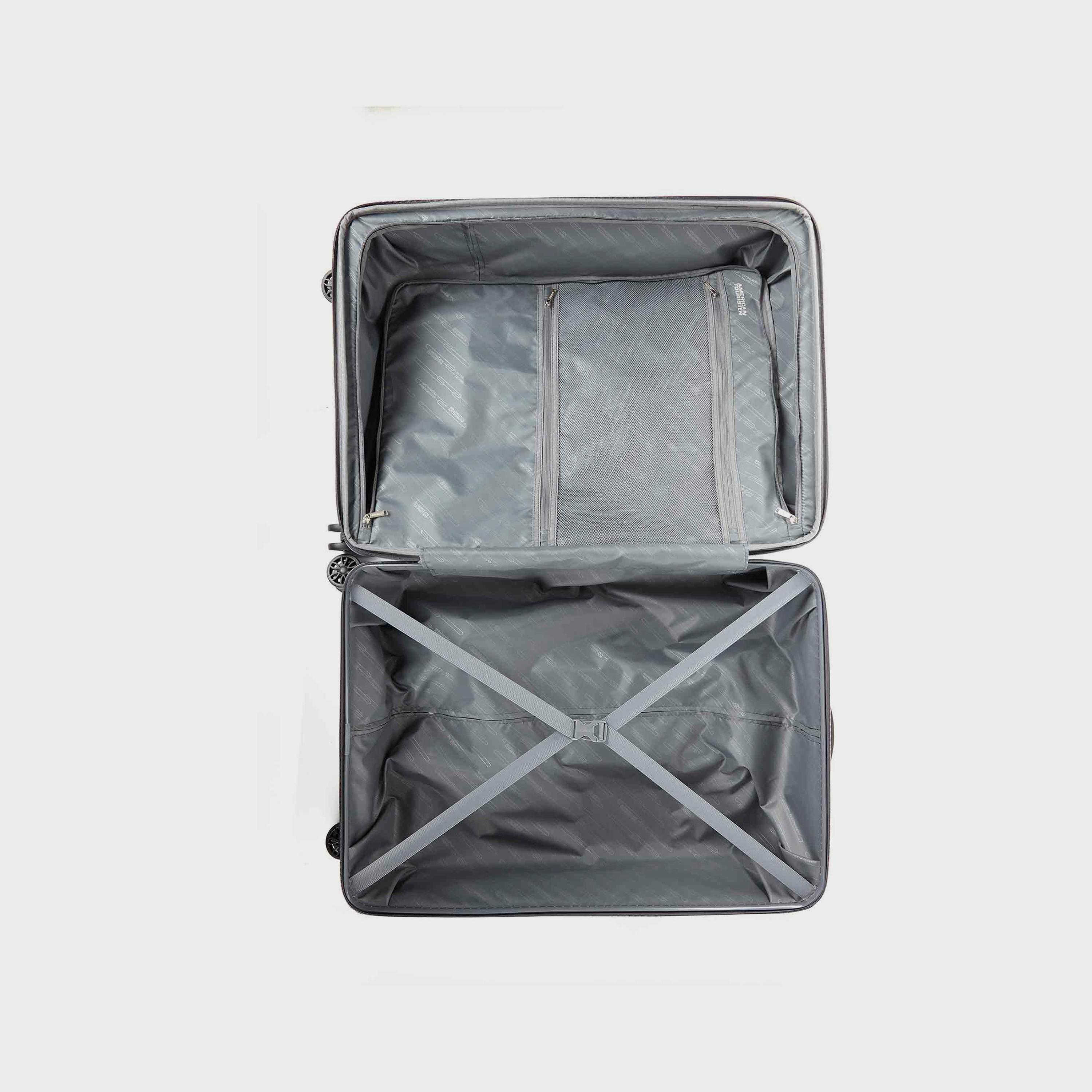 American Tourister 80 CM  Large Check-In Senna 4-Wheel Hard Trolley Spinner Silver Grey | 251-2501-004906-travel-luggagesandbags-luggage-image-4