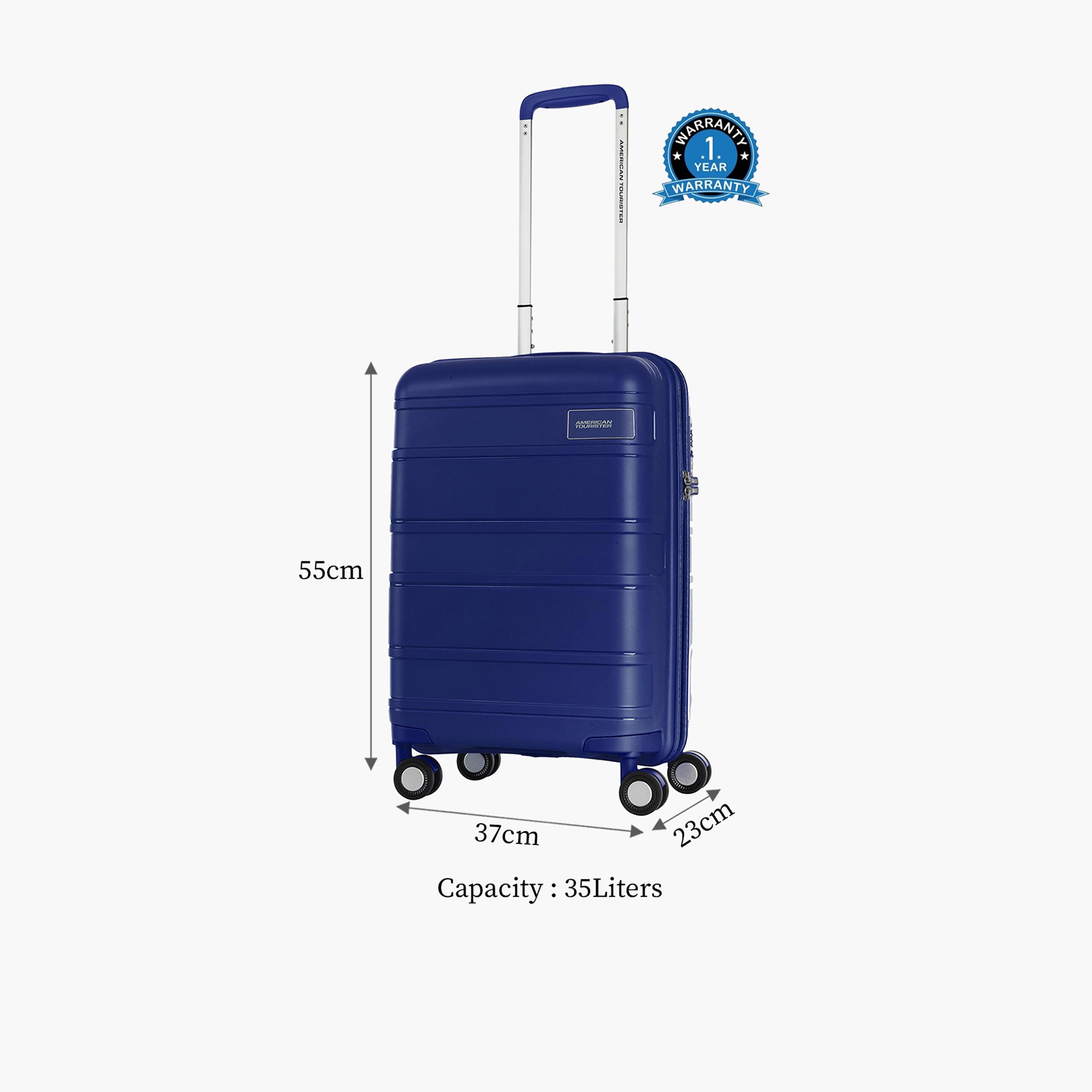 American Tourister Litevlo 55 CM Cabin Polypropylene Hardcase 4-Wheeler Spinner Trolley Bag with TSA Lock | 251-2501-004900-travel-luggagesandbags-luggage-image-2