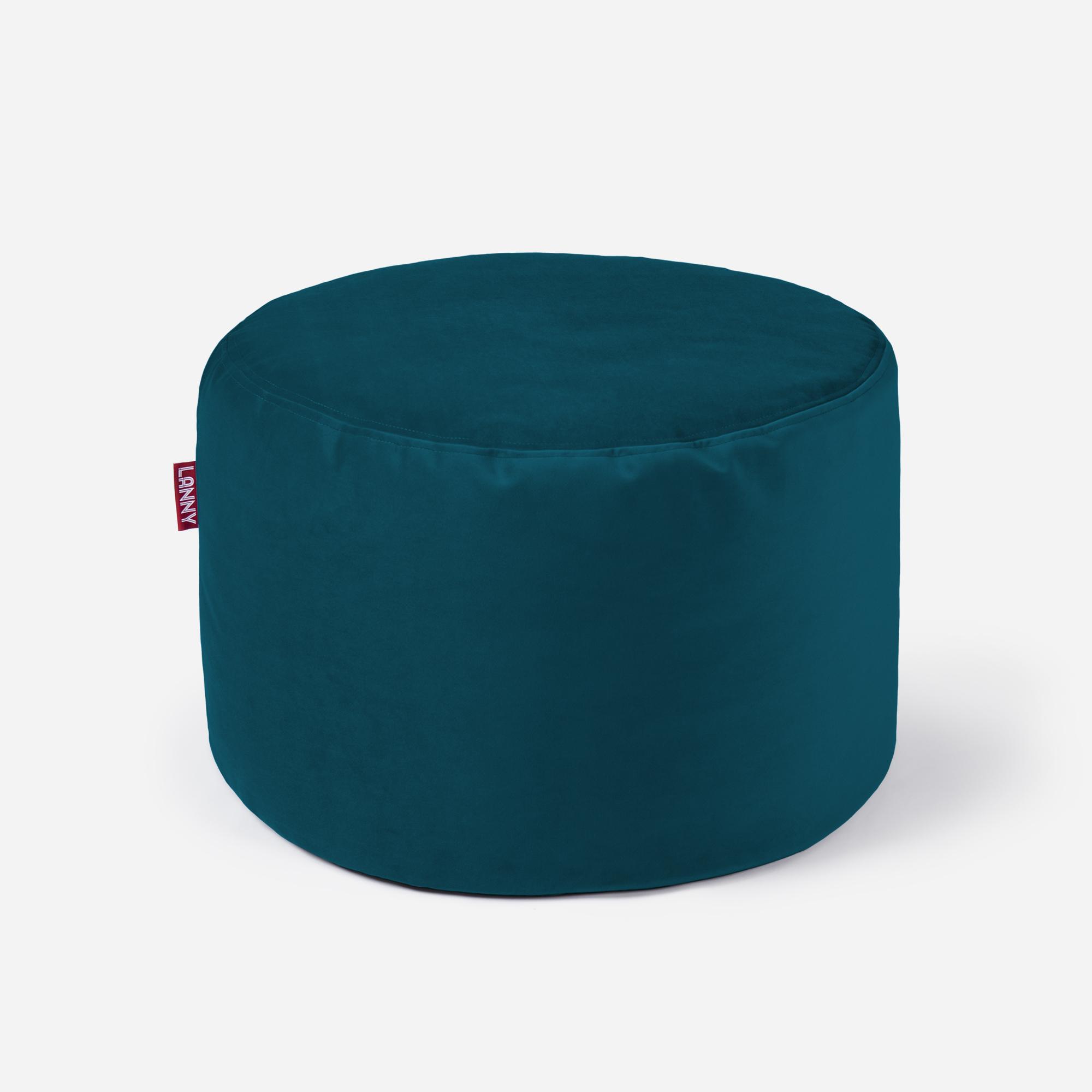 Lanny Velvet Pouf - Medium