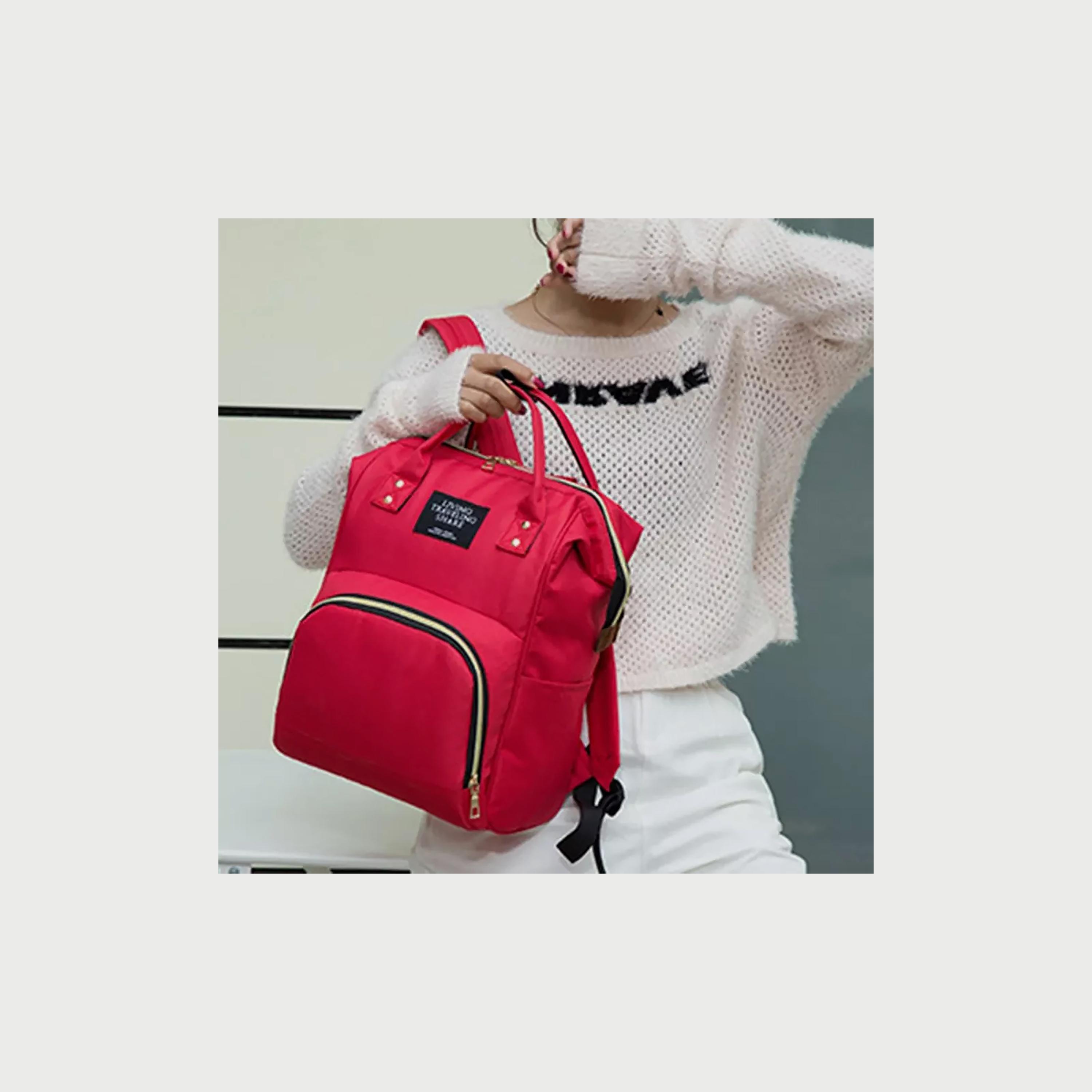 حقيبة  مامي من بيبي لاف، حمراء-baby-gear-diaperbags-image-4