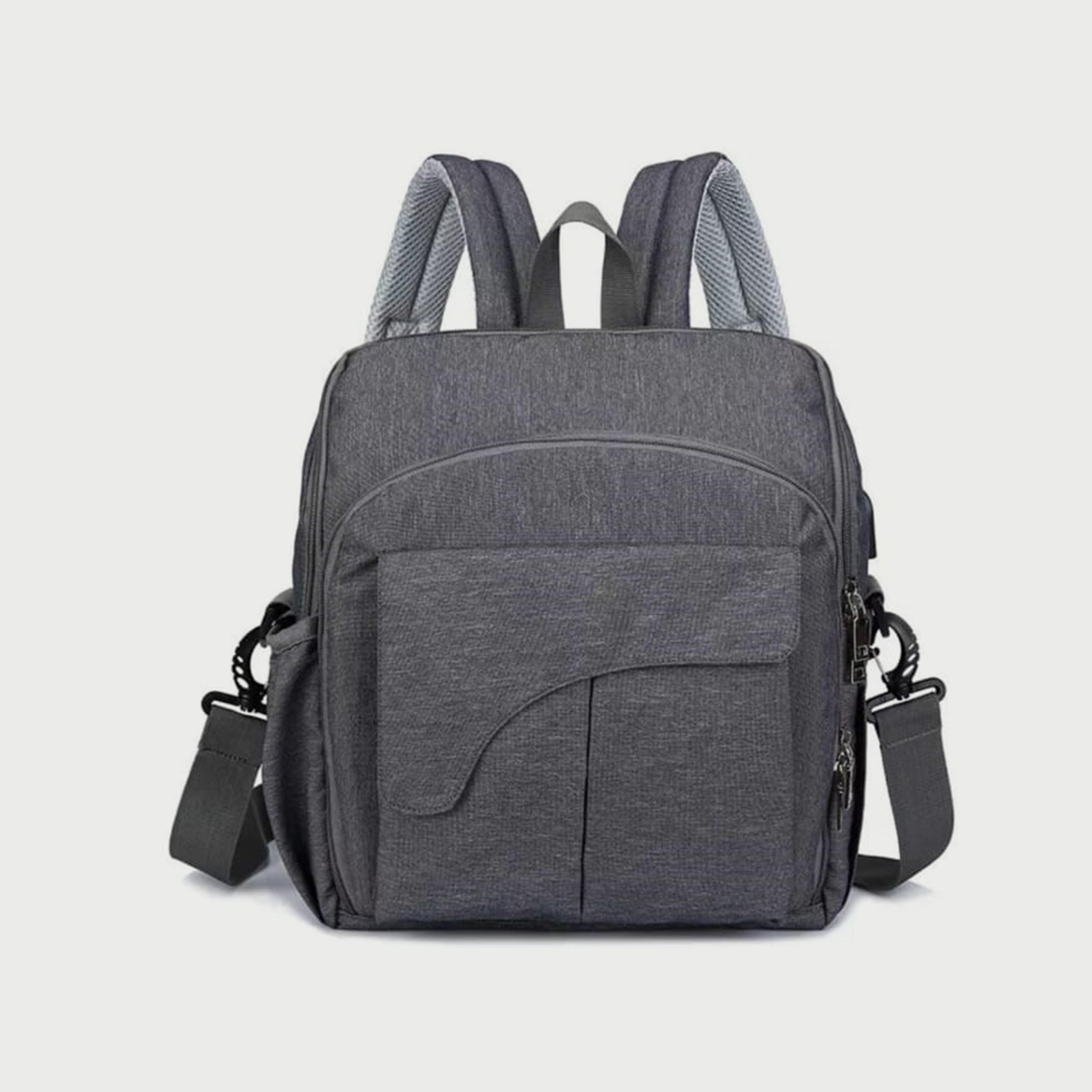 Babylove Mami Bag, Dark Grey-baby-gear-diaperbags-image-1