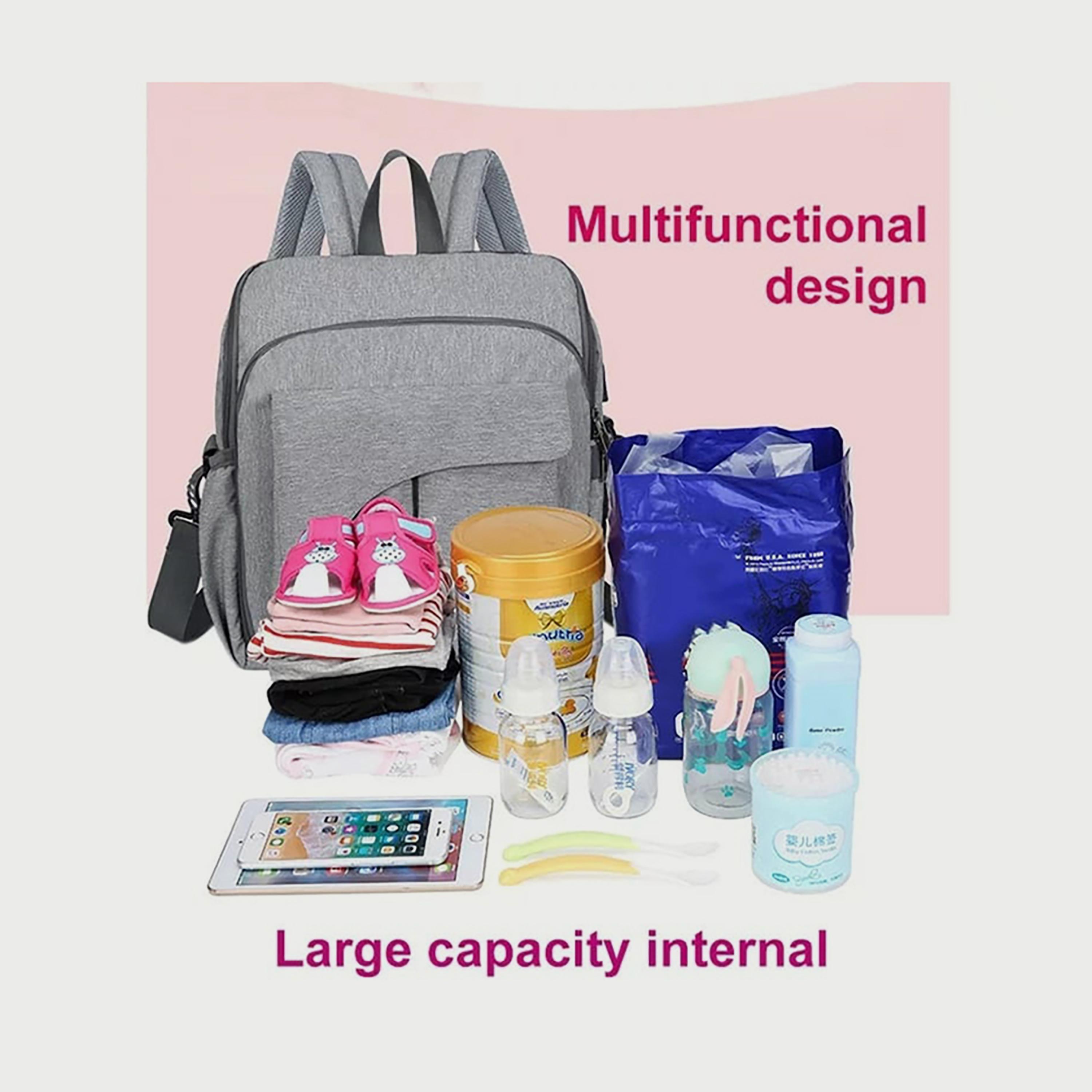 Babylove Mami Bag, Dark Grey-baby-gear-diaperbags-image-10