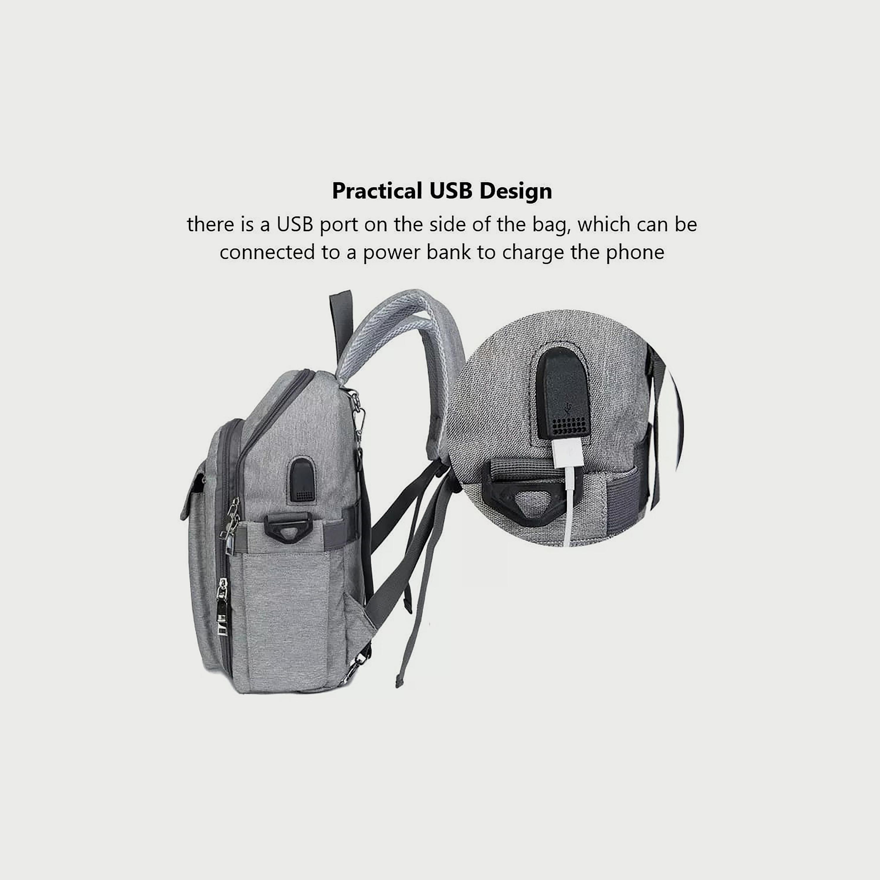 Babylove Mommy Nursing Bag, Grey-baby-diapering-diaperbags-image-3