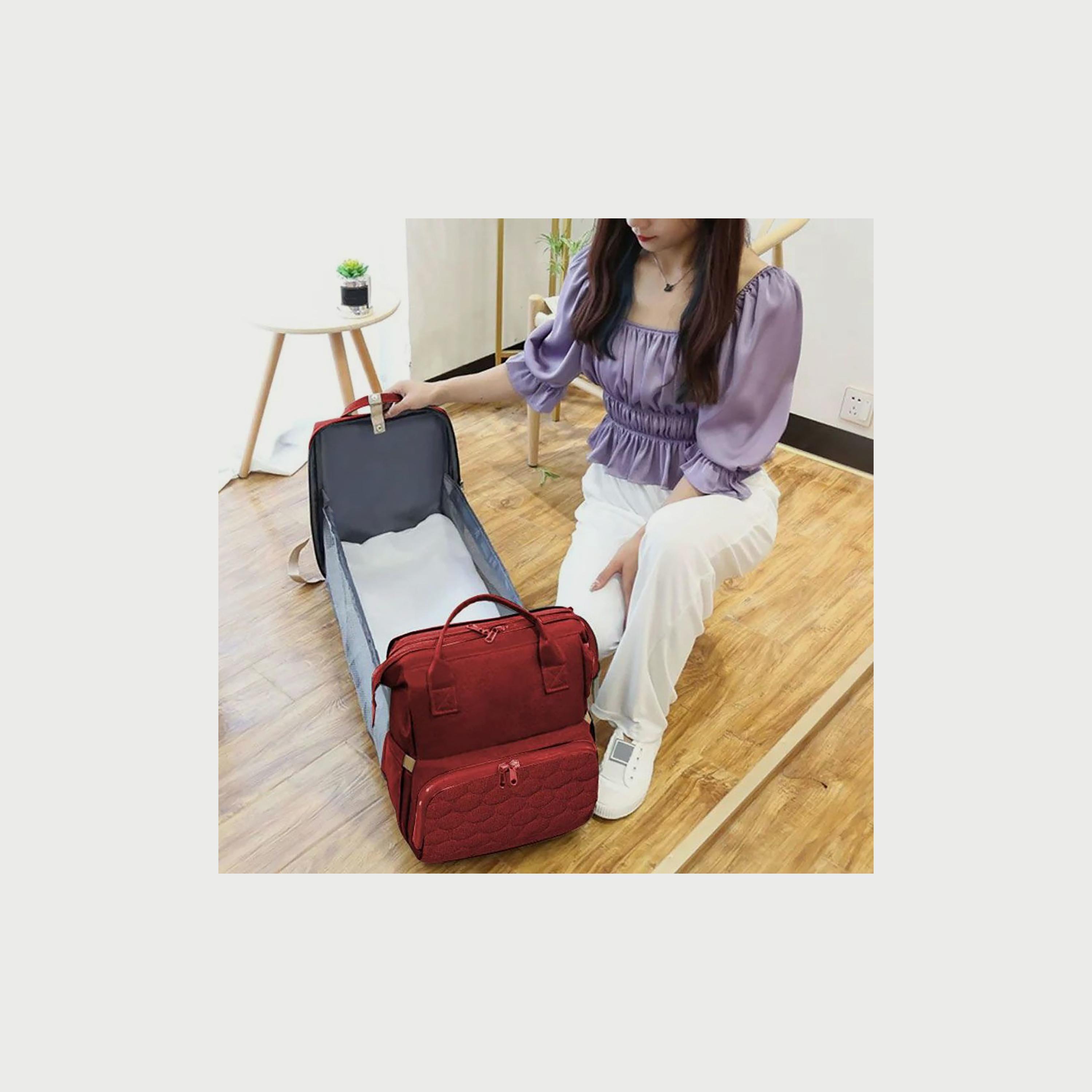 Babylove 3-In-1 Mommy Diaper Bag, Red-baby-diapering-diaperbags-image-5