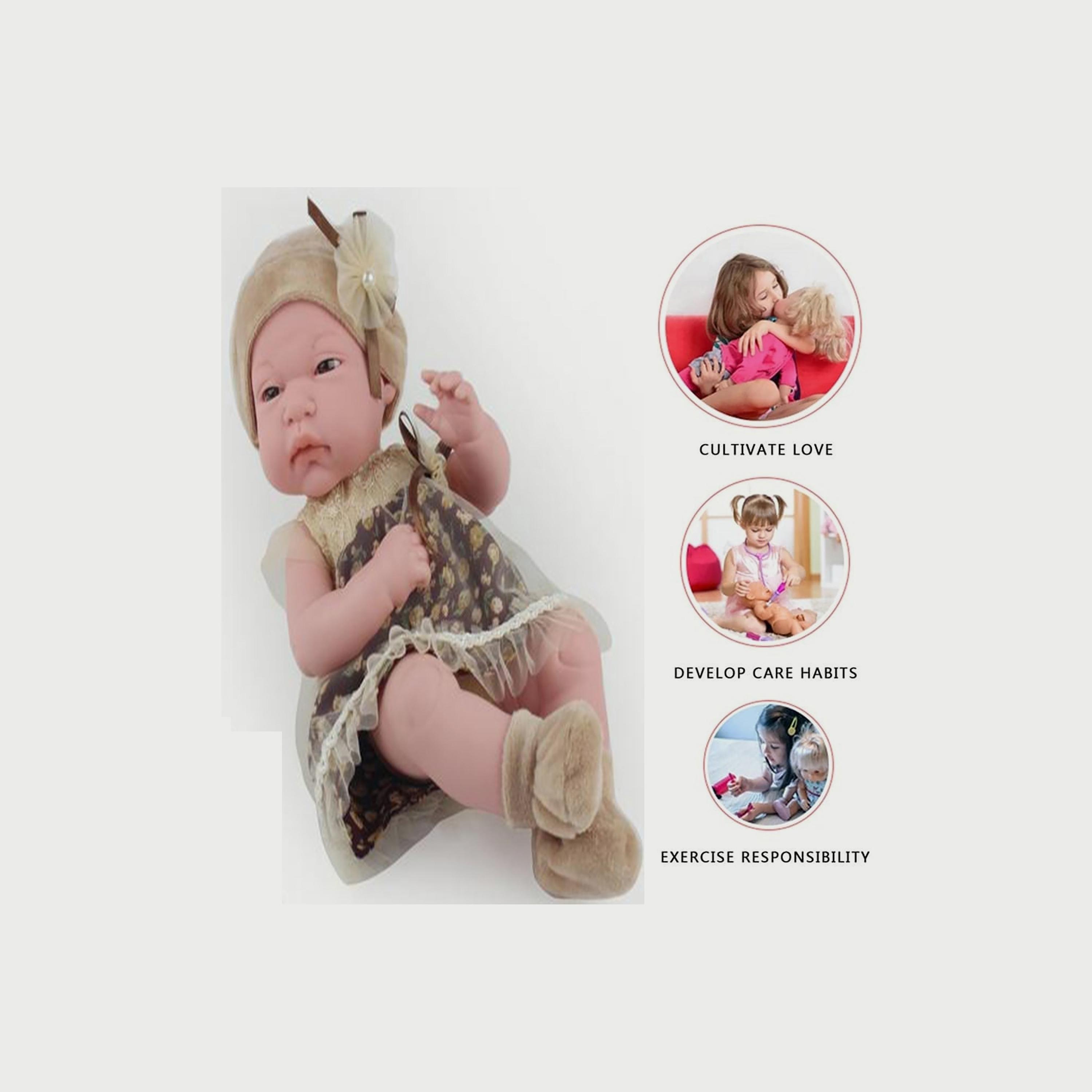 دمية بسمة 12 بوصة مع ملابس، بني-toys-dollsandplaysets-dolls-image-3