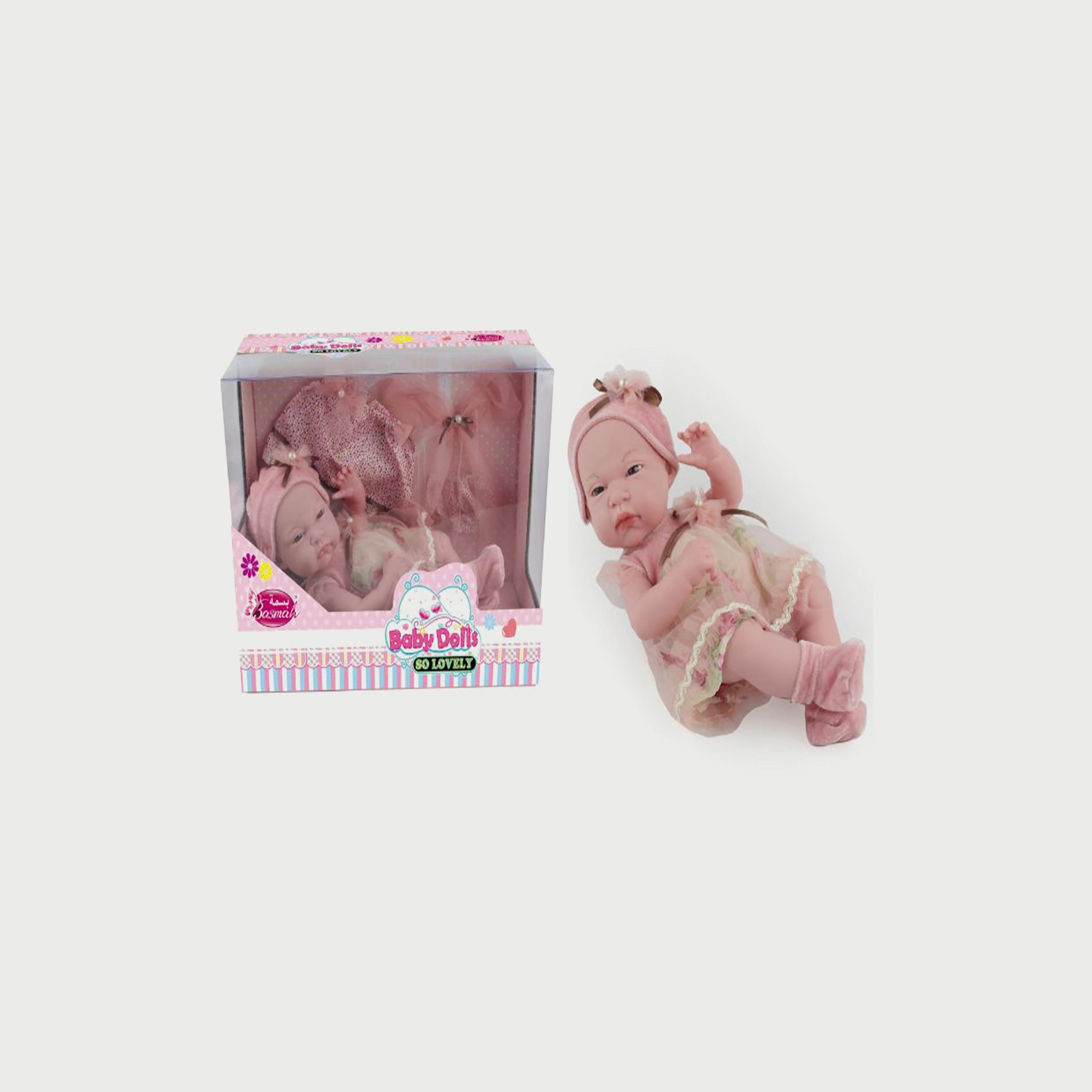 Basmah 12-Inch Doll With Clothes, Pink-toys-dollsandplaysets-dolls-image-1