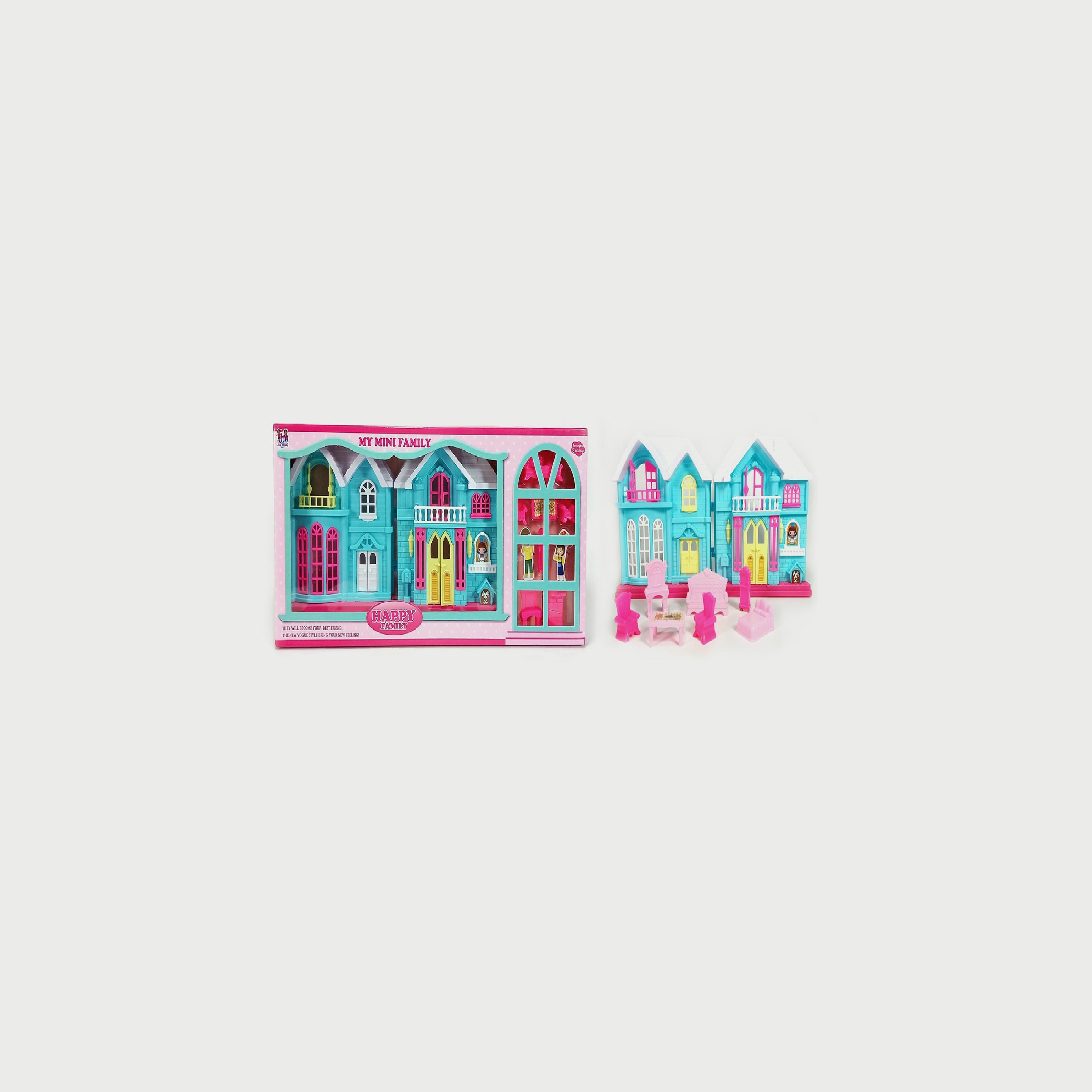 Basmah My Happy Family - Villa, Blue-toys-dollsandplaysets-dollhouses-image-1