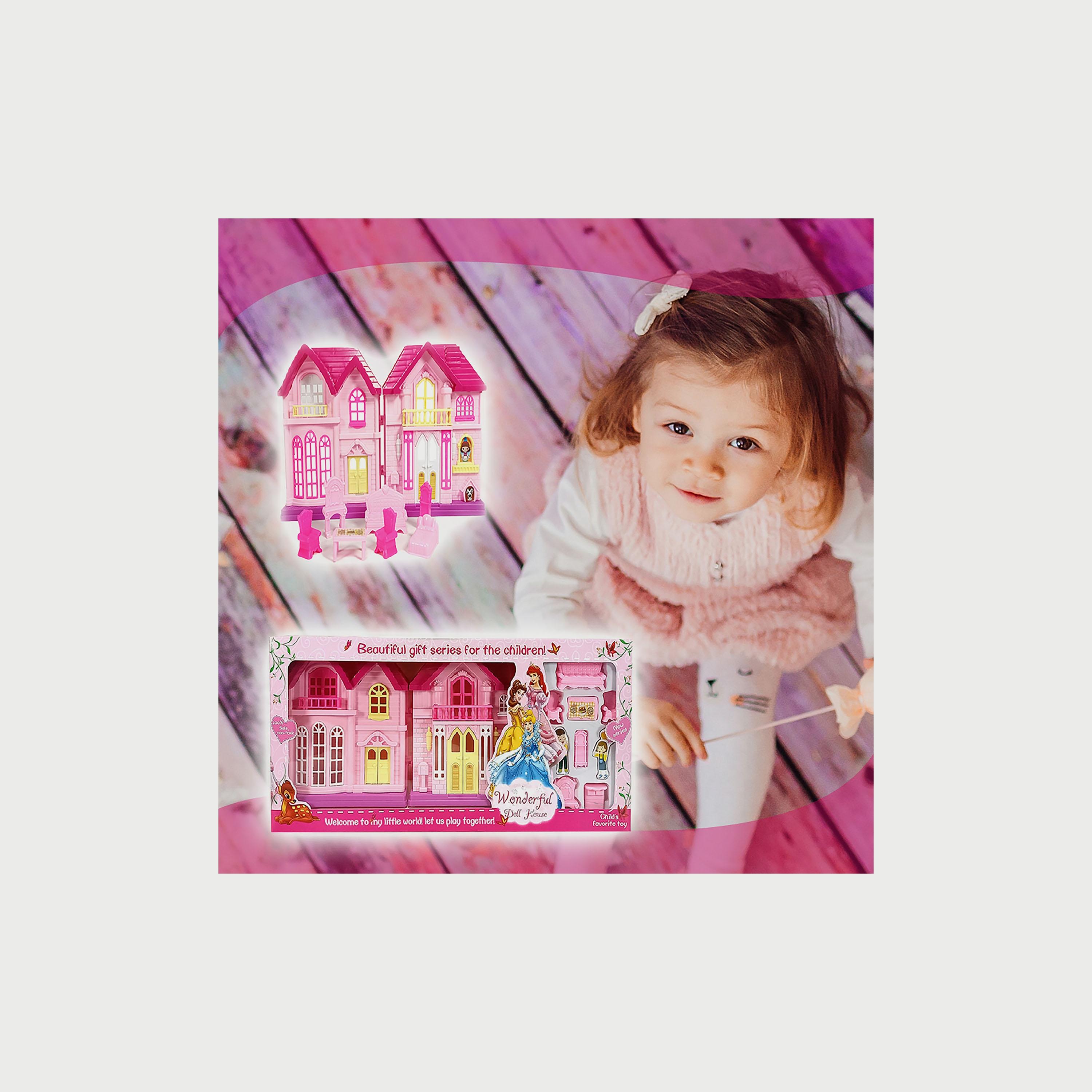 عائلتي السعيدة - فيلا بسمة، وردي-toys-dollsandplaysets-dollhouses-image-4