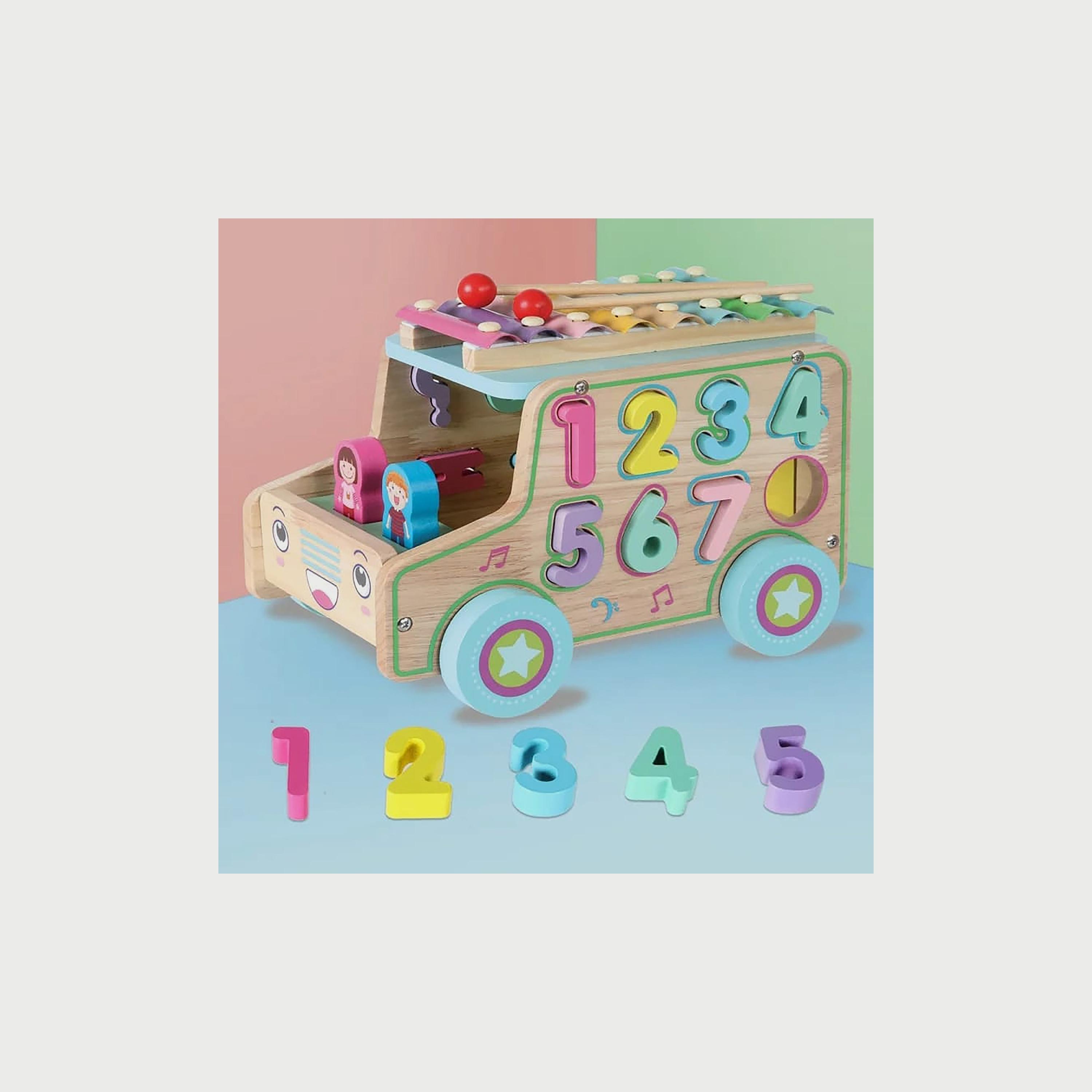 Babylove Xylophone Wooden Car-toys-playvehicles-cars-image-3