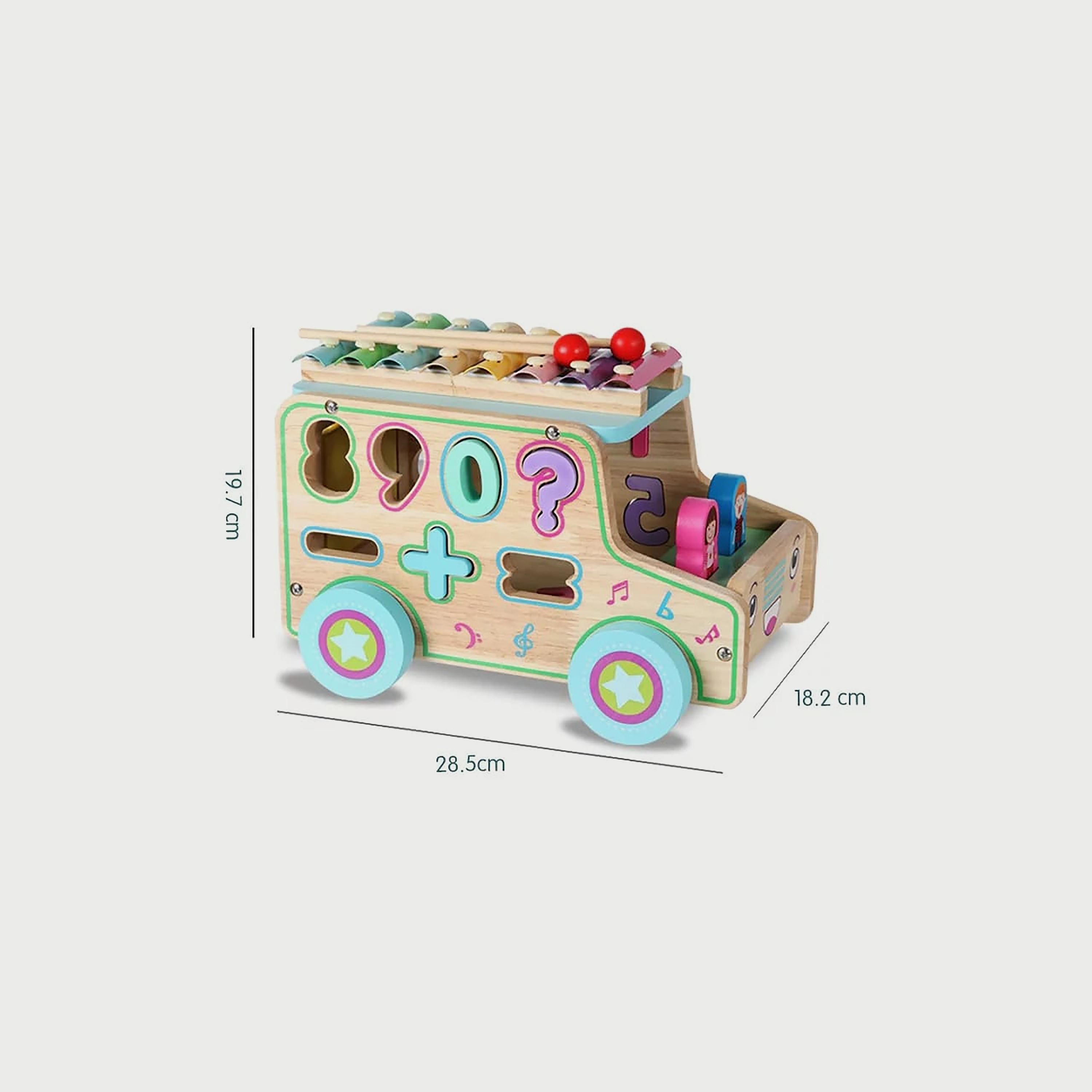 Babylove Xylophone Wooden Car-toys-playvehicles-cars-image-4