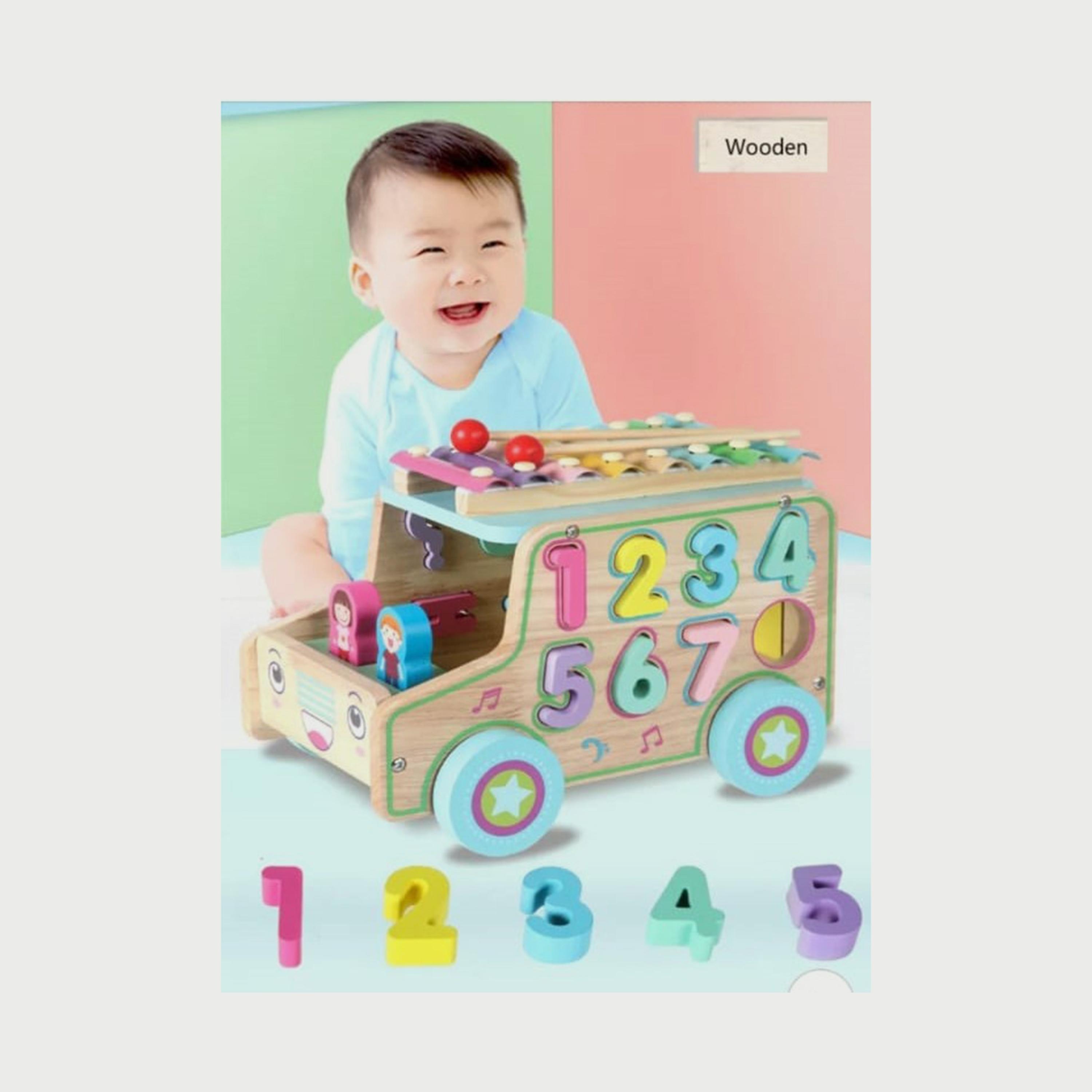 Babylove Xylophone Wooden Car-toys-playvehicles-cars-image-5