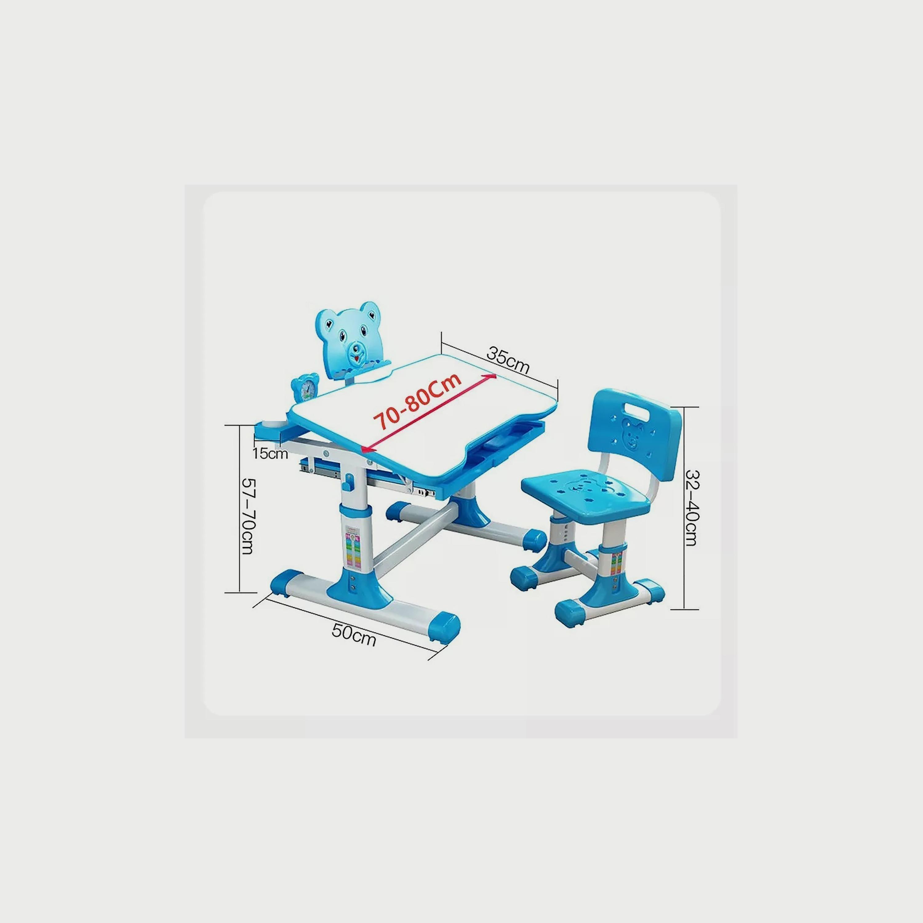 Adjustable Study Table & Chair with Light, Blue-baby-nursery-furniture-chairsandtables-image-5