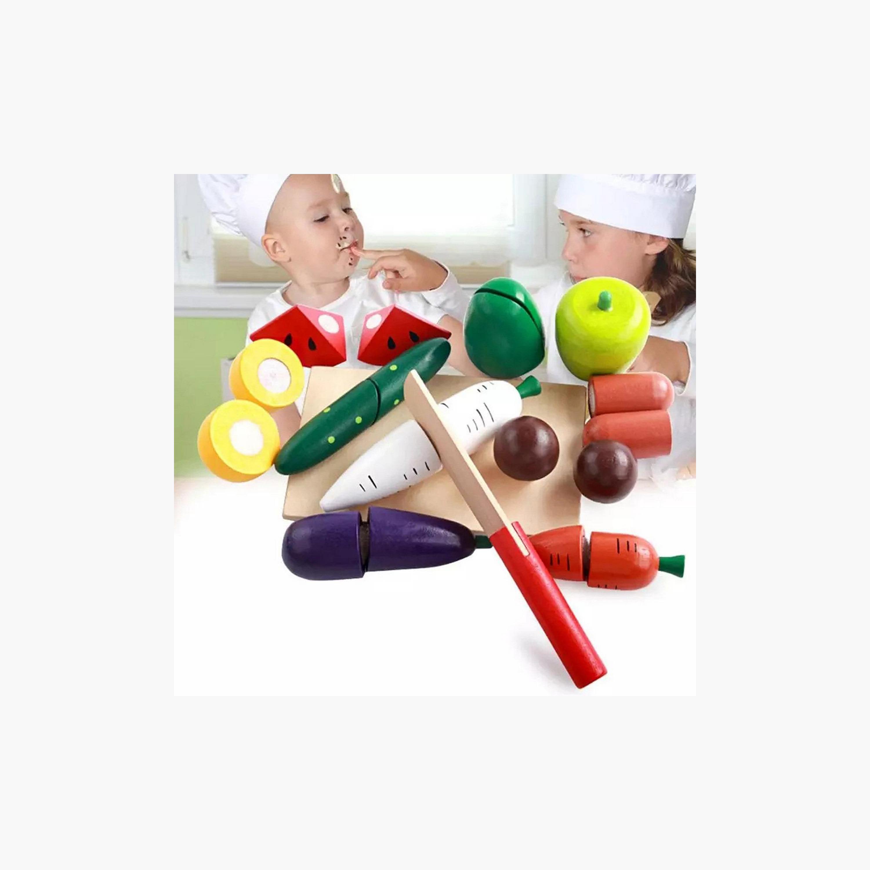 Basmah Wooden Fruit and Vegetable Playset with Basket-toys-roleplay-playfoods-image-5