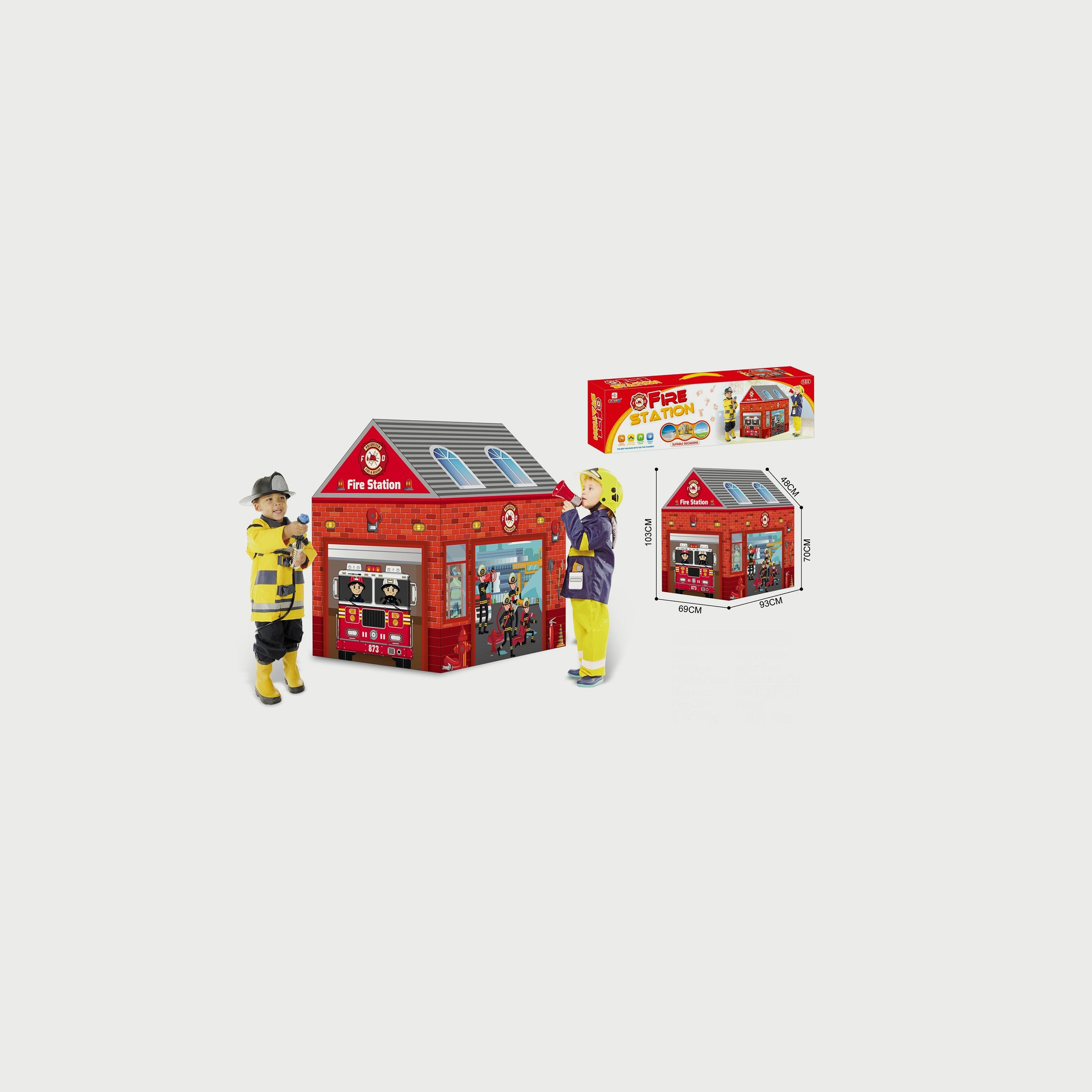 خيمة محطة إطفاء الأطفال مع الجملونات من فاميلي سنتر -toys-outdoor-playhousesandplayards-image-1