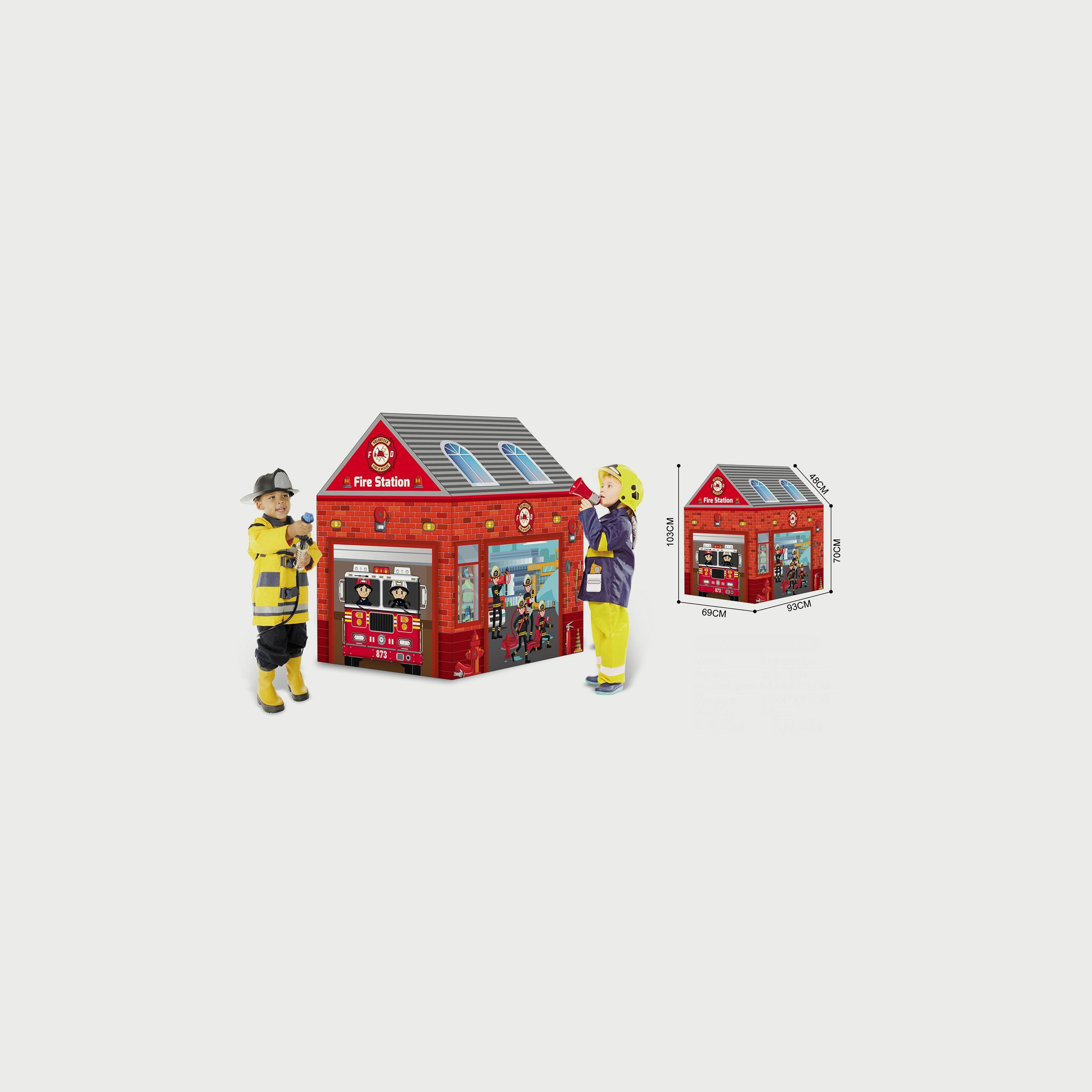 خيمة محطة إطفاء الأطفال مع الجملونات من فاميلي سنتر -toys-outdoor-playhousesandplayards-image-2