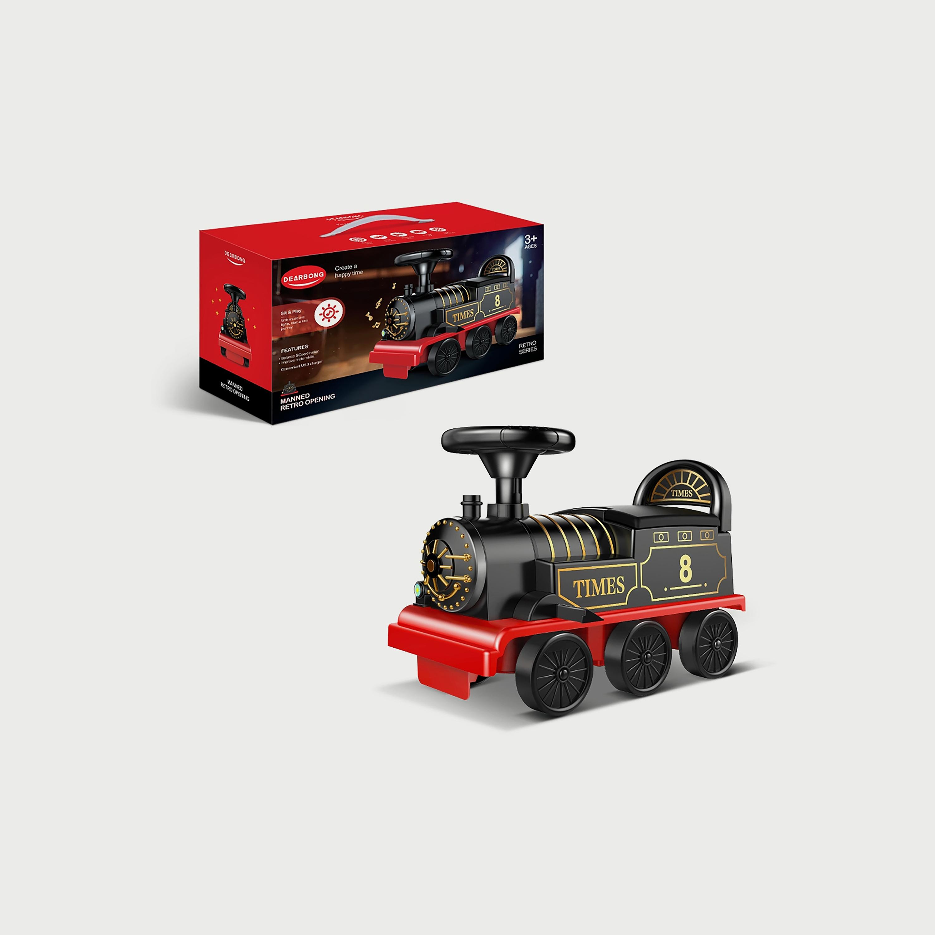 Family Center Ride-On Rechargable Train Car With Light & Music-toys-playvehicles-trainsandbuses-image-2