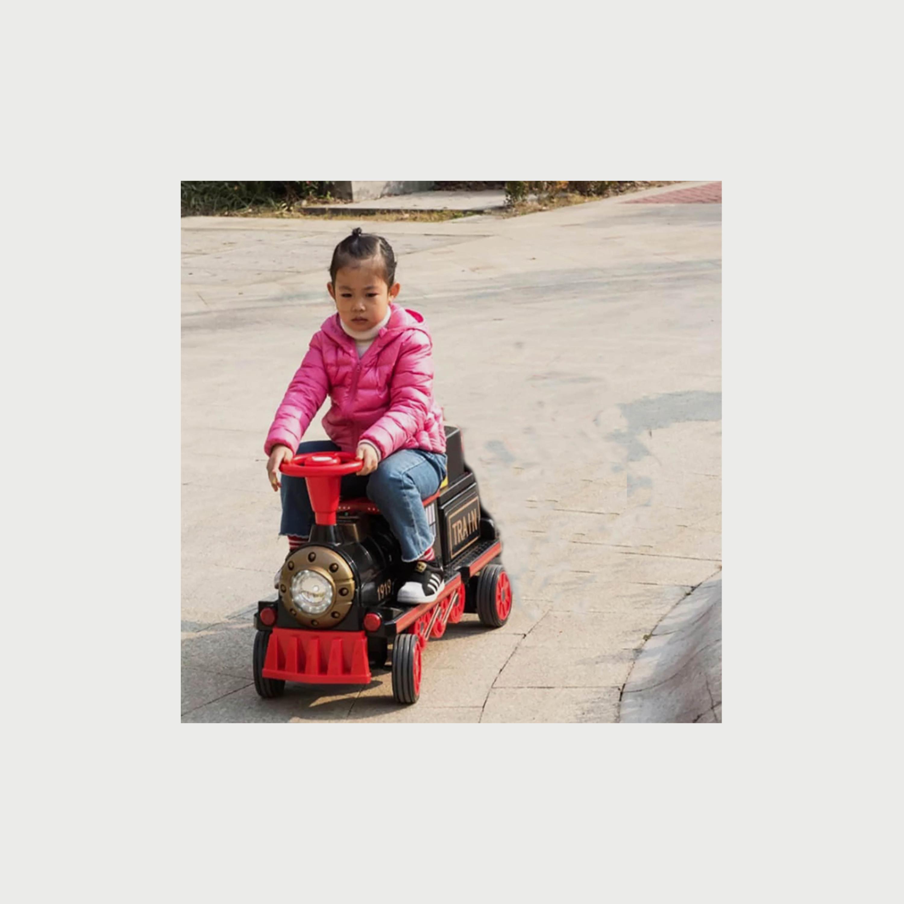 Family Center Ride-On Rechargable Train Car With Light & Music-toys-playvehicles-trainsandbuses-image-3
