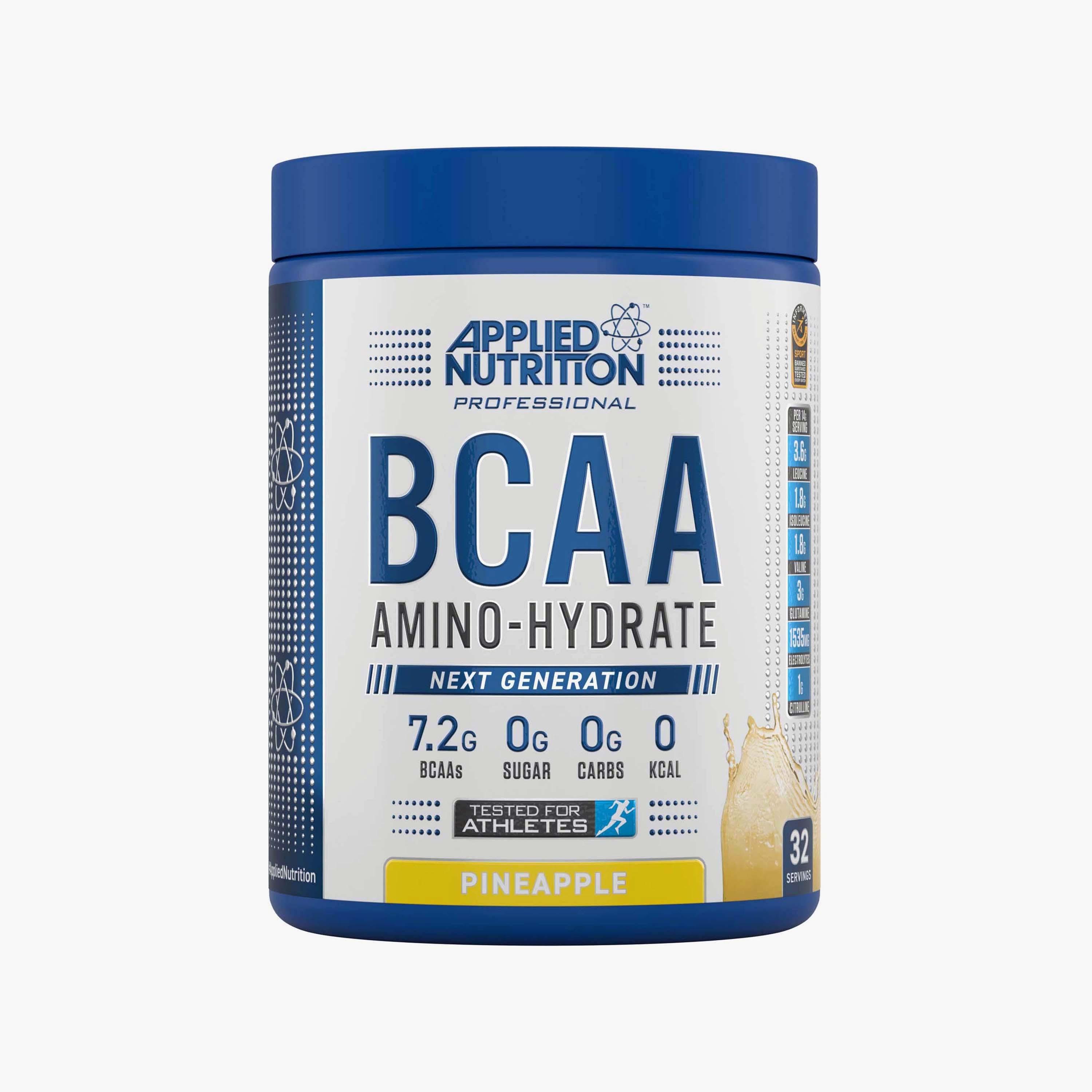 BCAA Amino Hydrate, 32 Serving, Pineapple, Applied Nutrition-sports-nutrition-prepostworkout-image-1