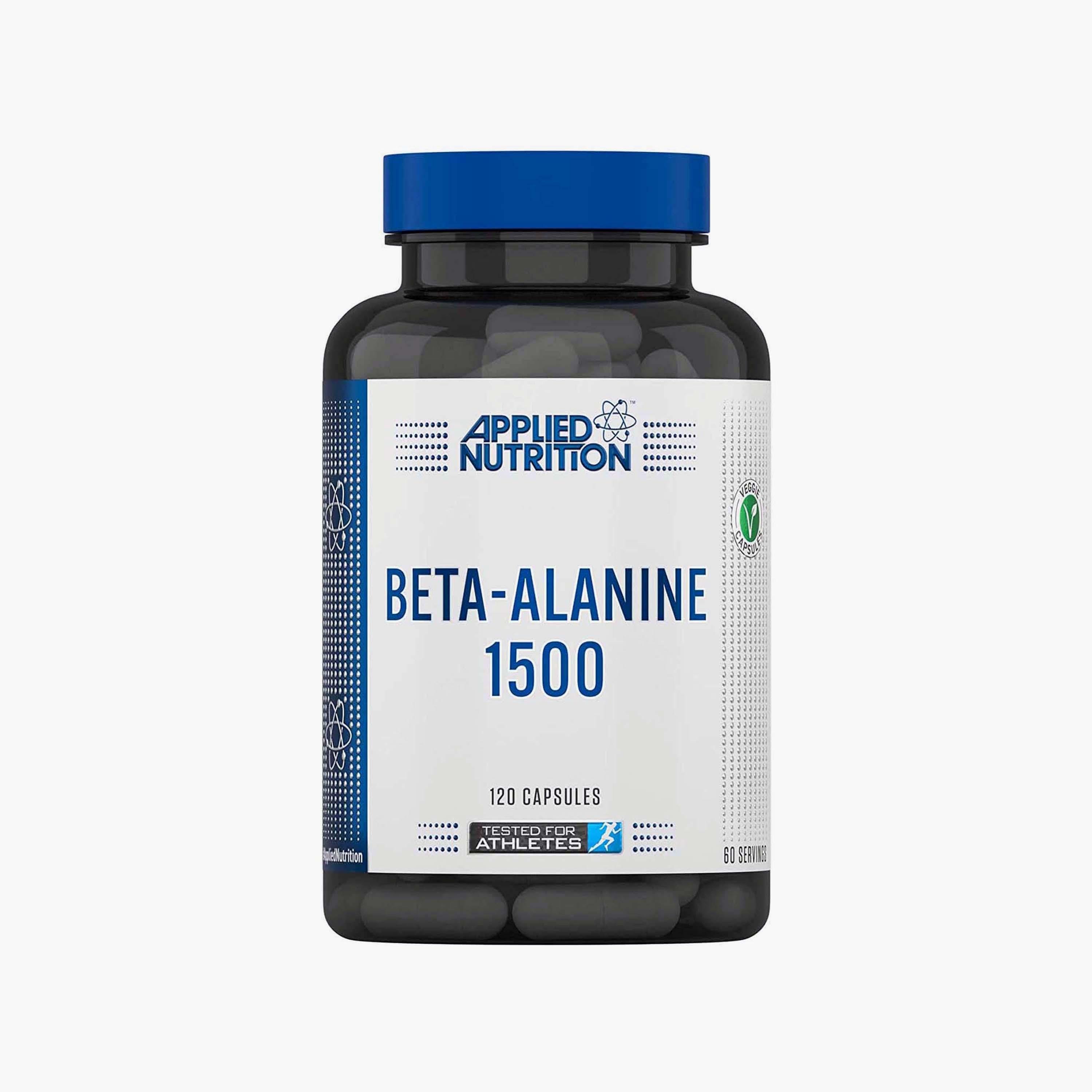 Beta Alanine, 120 Capsules, 1500 mg, Applied Nutrition-sports-nutrition-prepostworkout-image-1