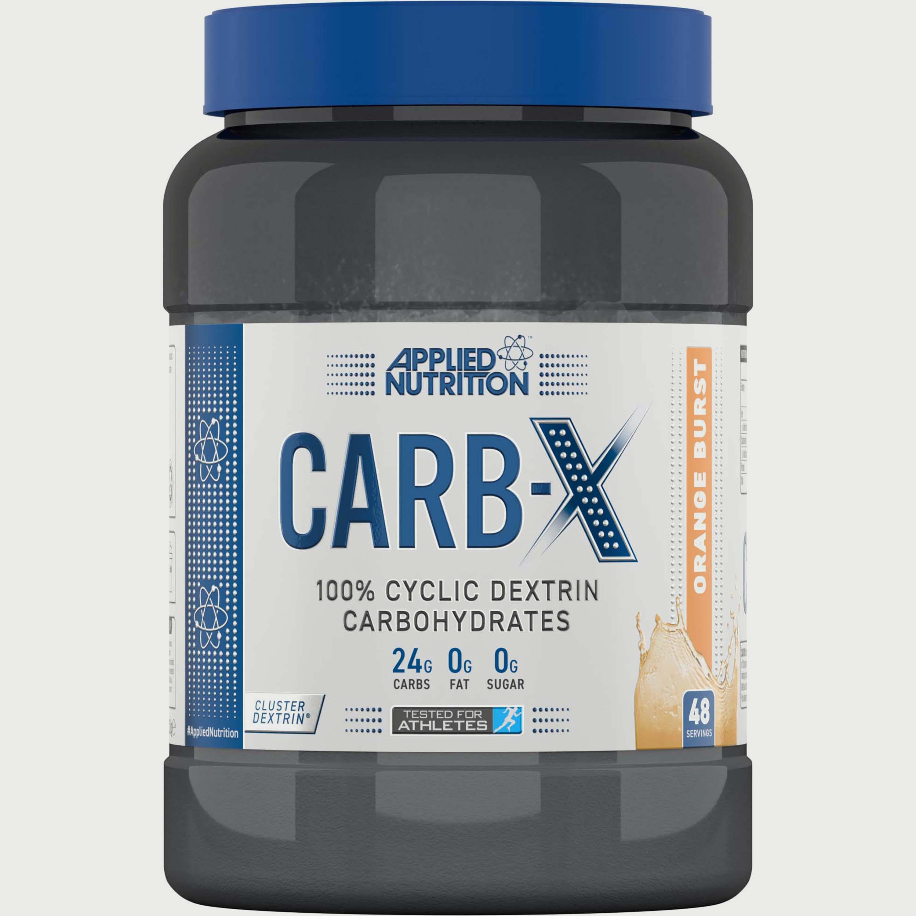 Carb X, 1.2 Kg (2.6 Lb), Orange Burst, Applied Nutrition-sports-nutrition-prepostworkout-image-1