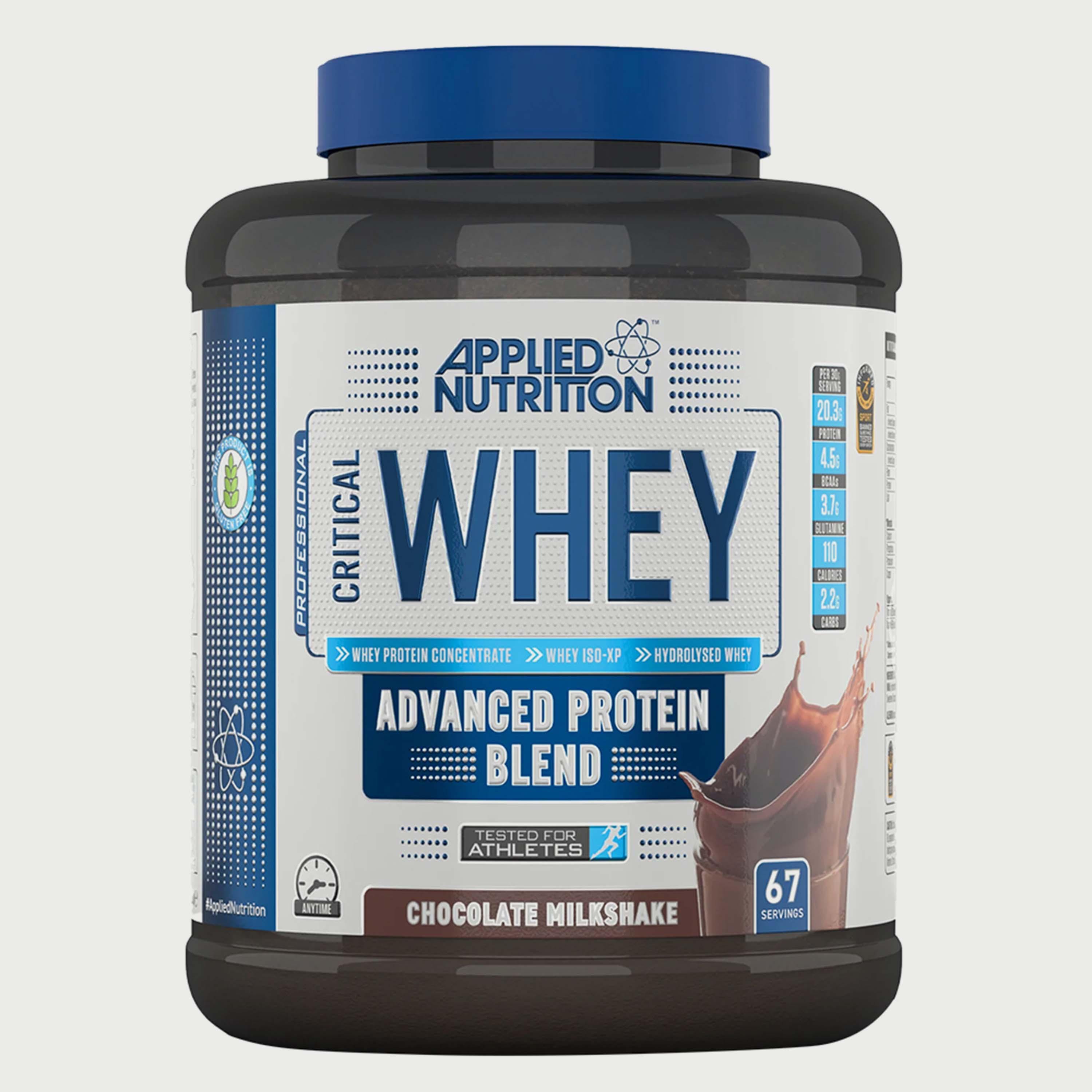 Critical Whey Blend, 2 Kg (4.4 Lb), Chocolate Milkshake, Applied Nutrition-sports-nutrition-proteins-image-1