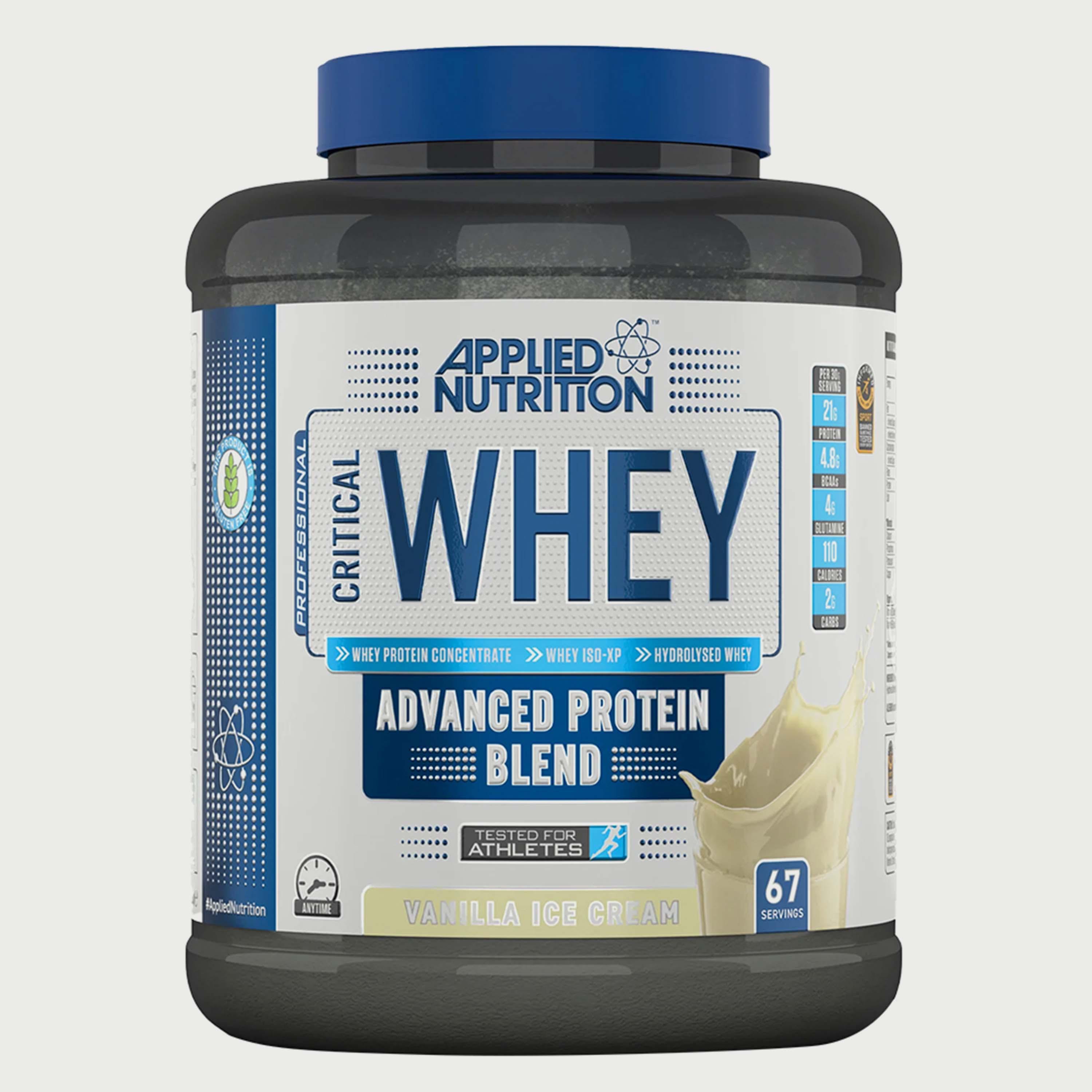Critical Whey Blend, 2 Kg (4.4 Lb), Vanilla Ice Cream, Applied Nutrition-sports-nutrition-proteins-image-1