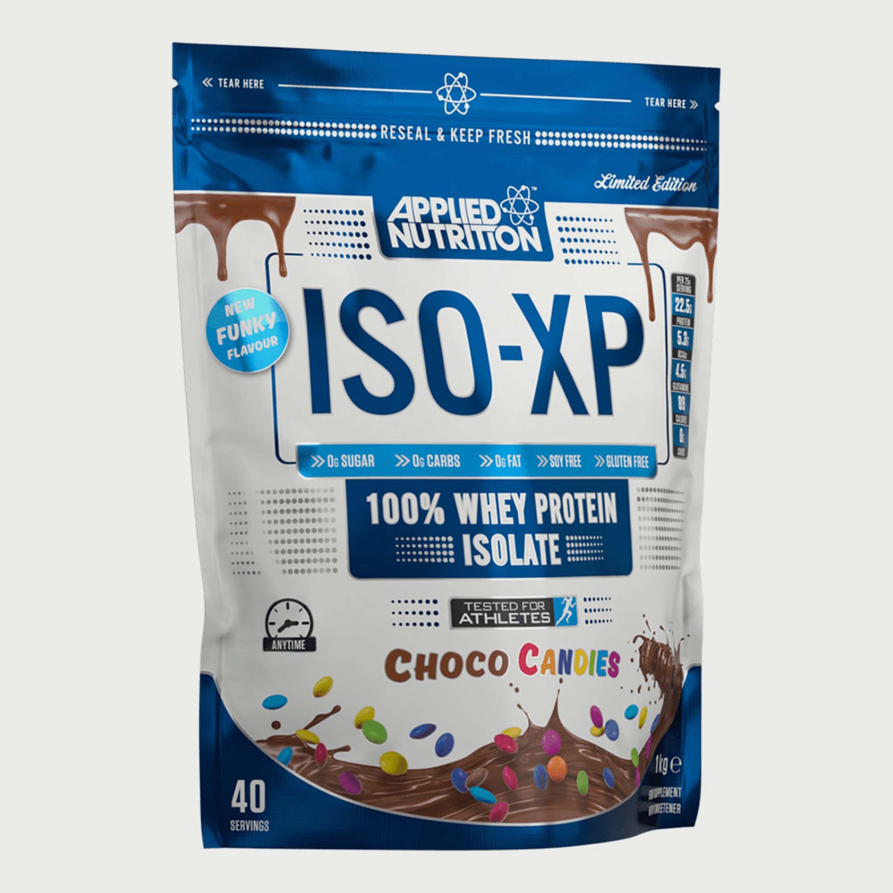 ISO-XP  Whey Protein Isolate, 1 Kg (2.2 Lb), Chocolate Candy, Applied Nutrition-sports-nutrition-proteins-image-1