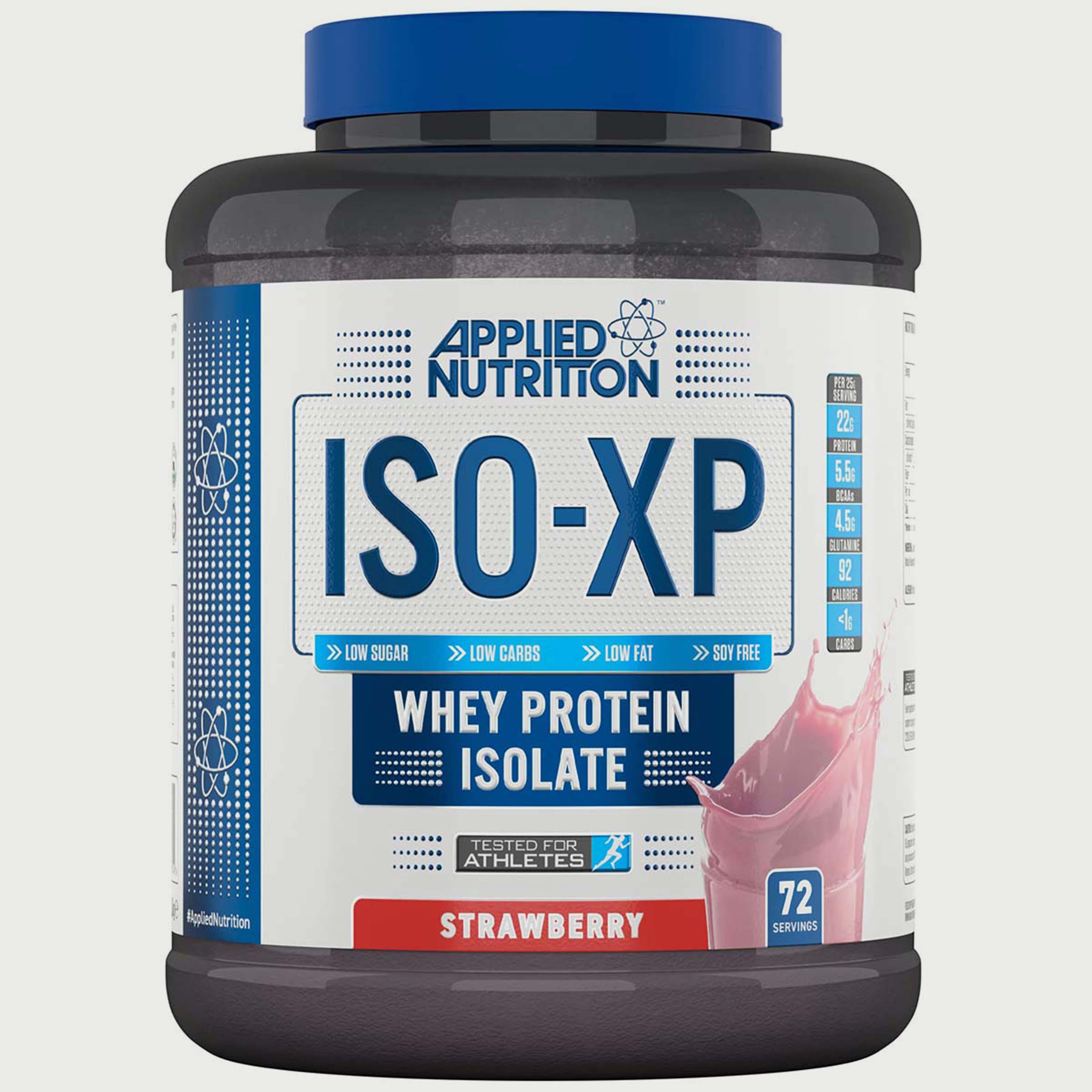 ISO-XP  Whey Protein Isolate, 1.8 Kg (4 Lb), Delicious Strawberry, Applied Nutrition-sports-nutrition-proteins-image-1