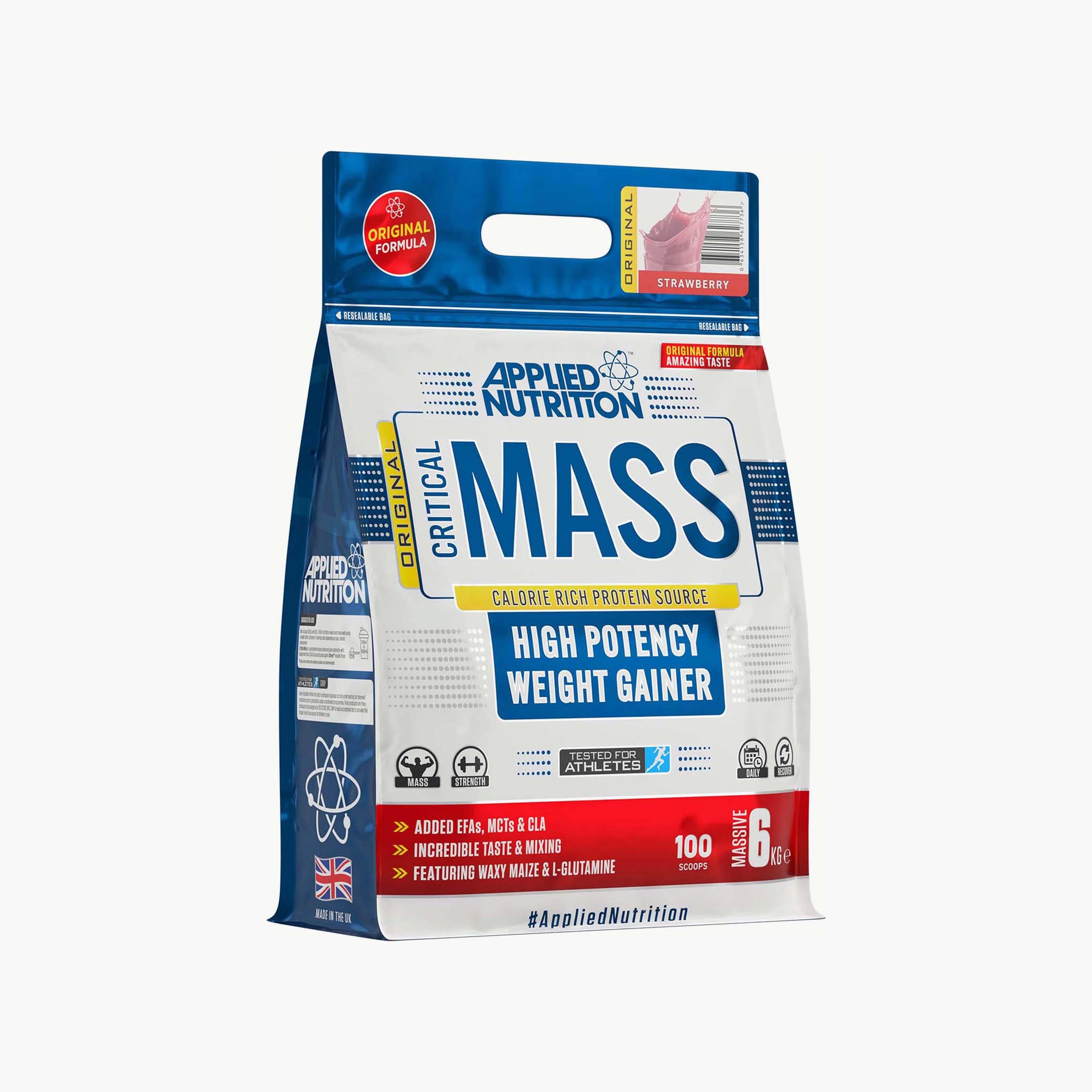 Original Formula Critical Mass, 6 Kg (13.2 Lb), Strawberry, Applied Nutrition-sports-nutrition-proteins-image-1