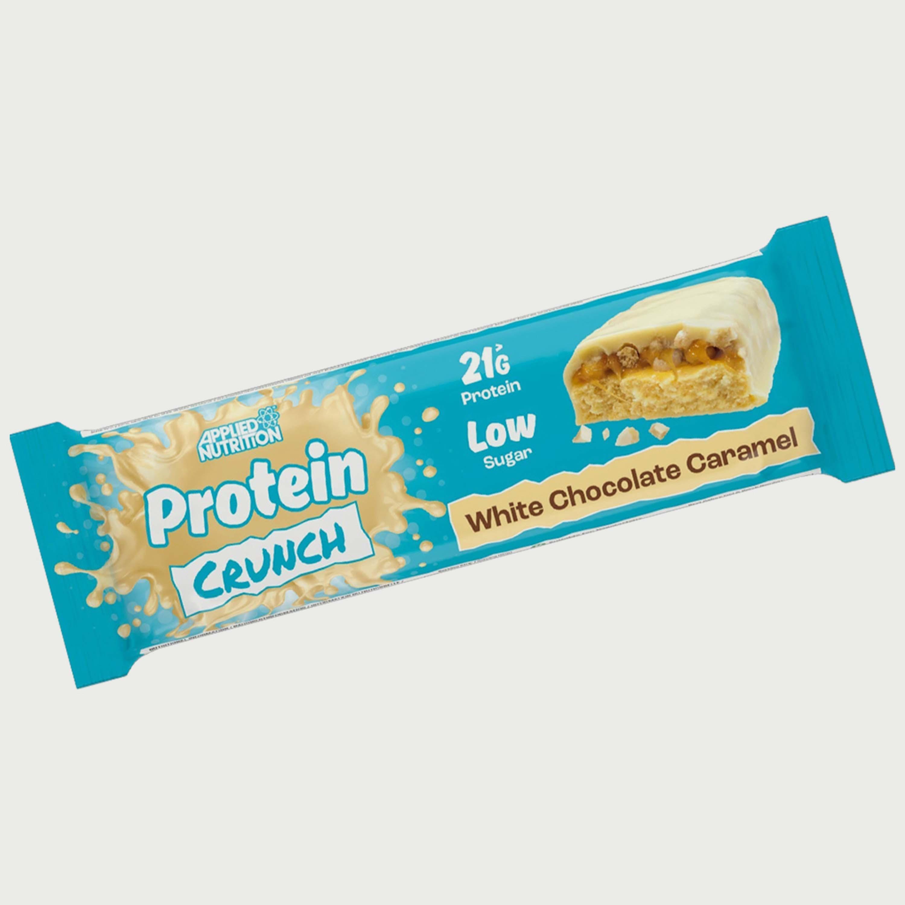 بار بروتين كرانش، 1 بار، شوكولاتة بيضاء كراميل، من ابلايد نيوترشن-sports-nutrition-proteinbarssnacks-image-1