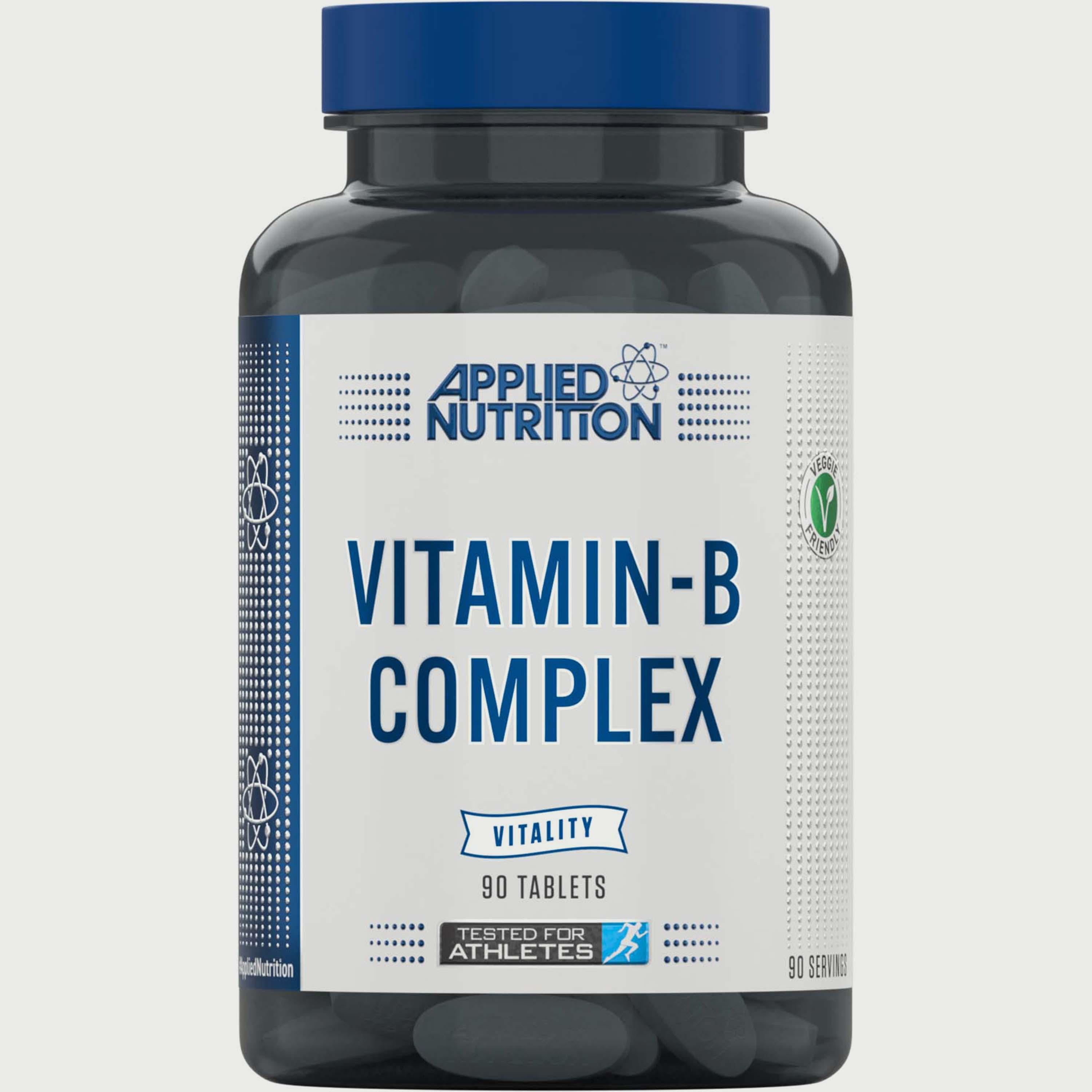 مركب فيتامين ب، 90 قرصًا، من ابلايد نيوترشن-sports-nutrition-vitaminshealthsupplements-image-1