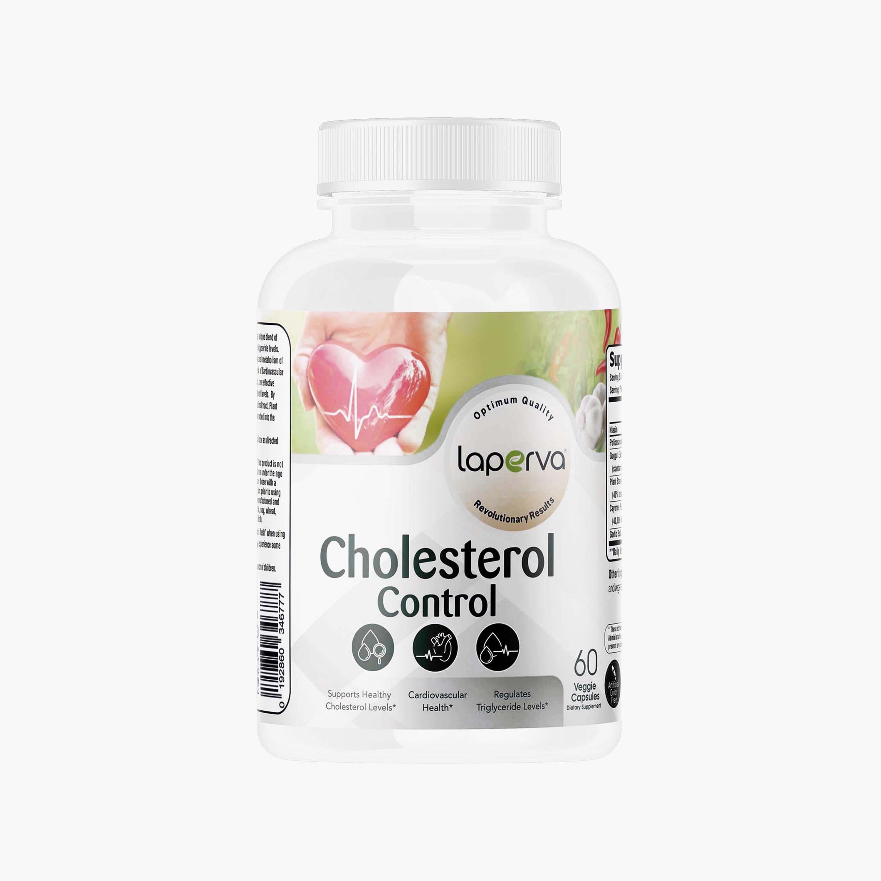 Cholesterol Control, 60 Veggie Capsules, Laperva-sports-nutrition-vitaminshealthsupplements-image-1