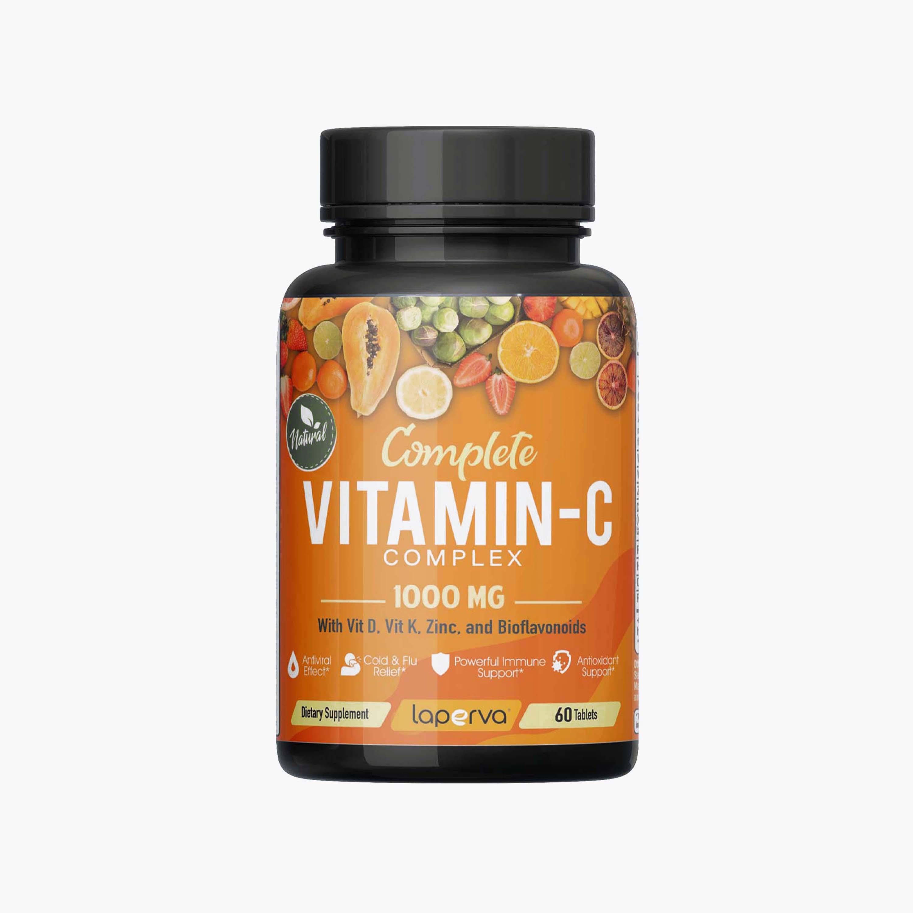 مركب فيتامين سي الكامل، 60 قرص، 1000 مجم، من لابيرفا-sports-nutrition-vitaminshealthsupplements-image-1