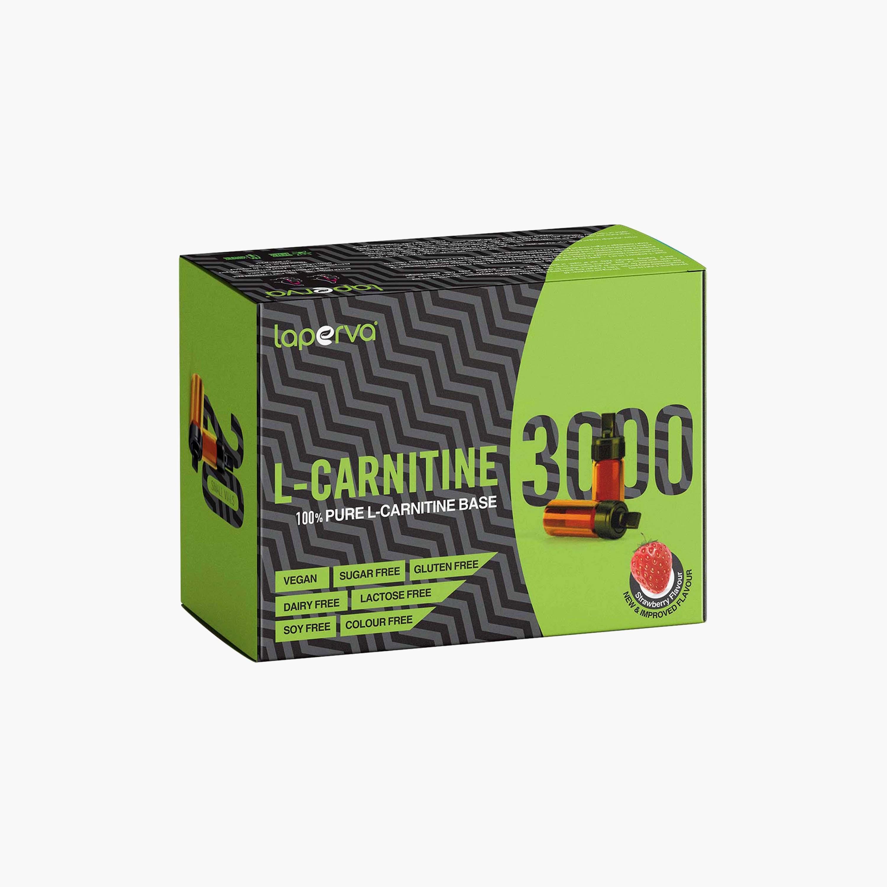 ل كارنتين 3000 ، 20 قارورة ، فراولة ، من لابيرفا-sports-nutrition-weightmanagement-image-1