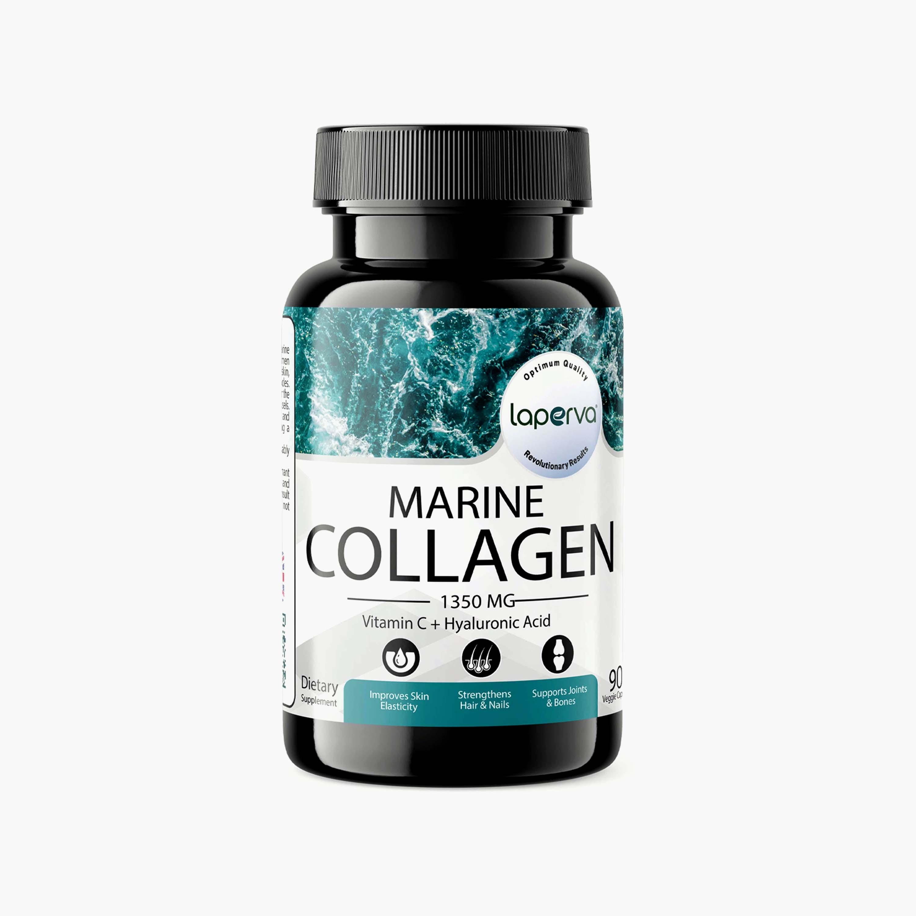 كولاجين بحري، 1350 مجم، 90 كبسولة نباتية، من لابيرفا-sports-nutrition-vitaminshealthsupplements-image-1