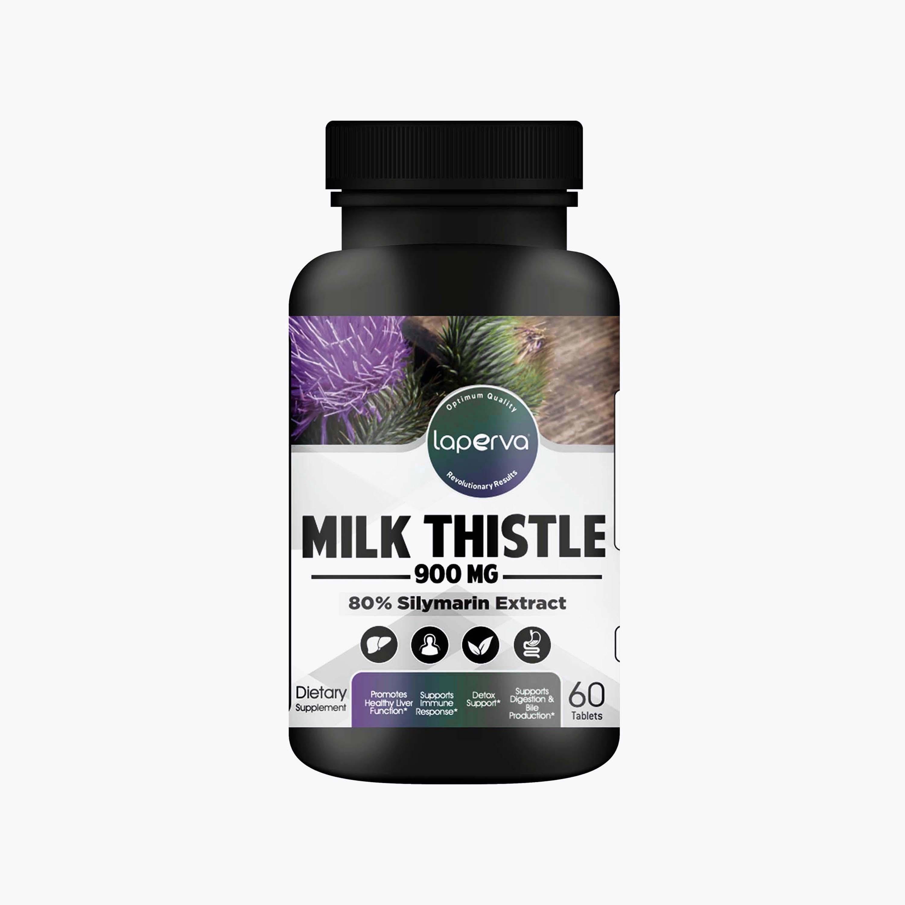 حليب الشوك، 60 قرصًا، 900 مجم، من لابيرفا-sports-nutrition-vitaminshealthsupplements-image-1